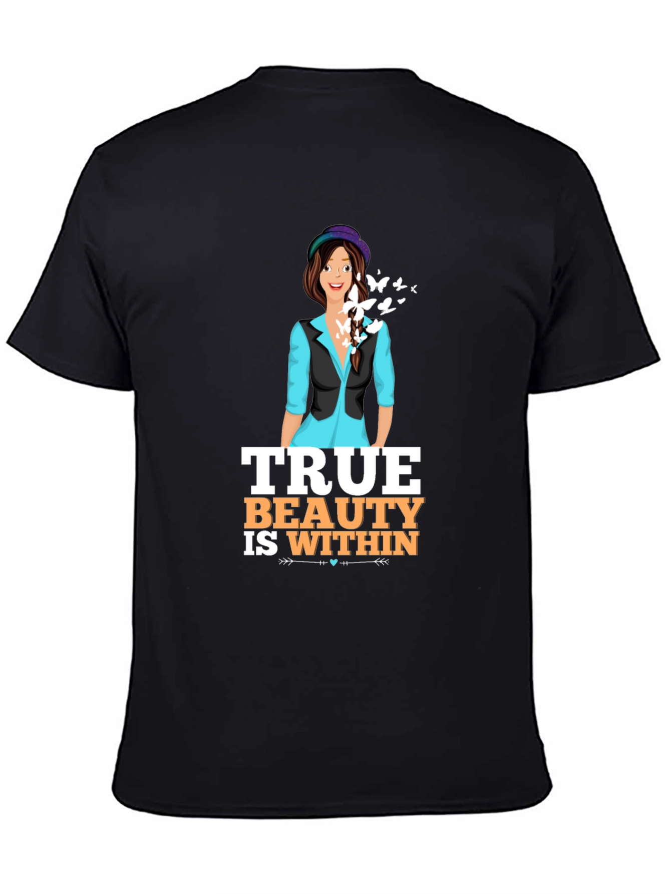 Black True Beauty Within Graphic T-Shirt view 4