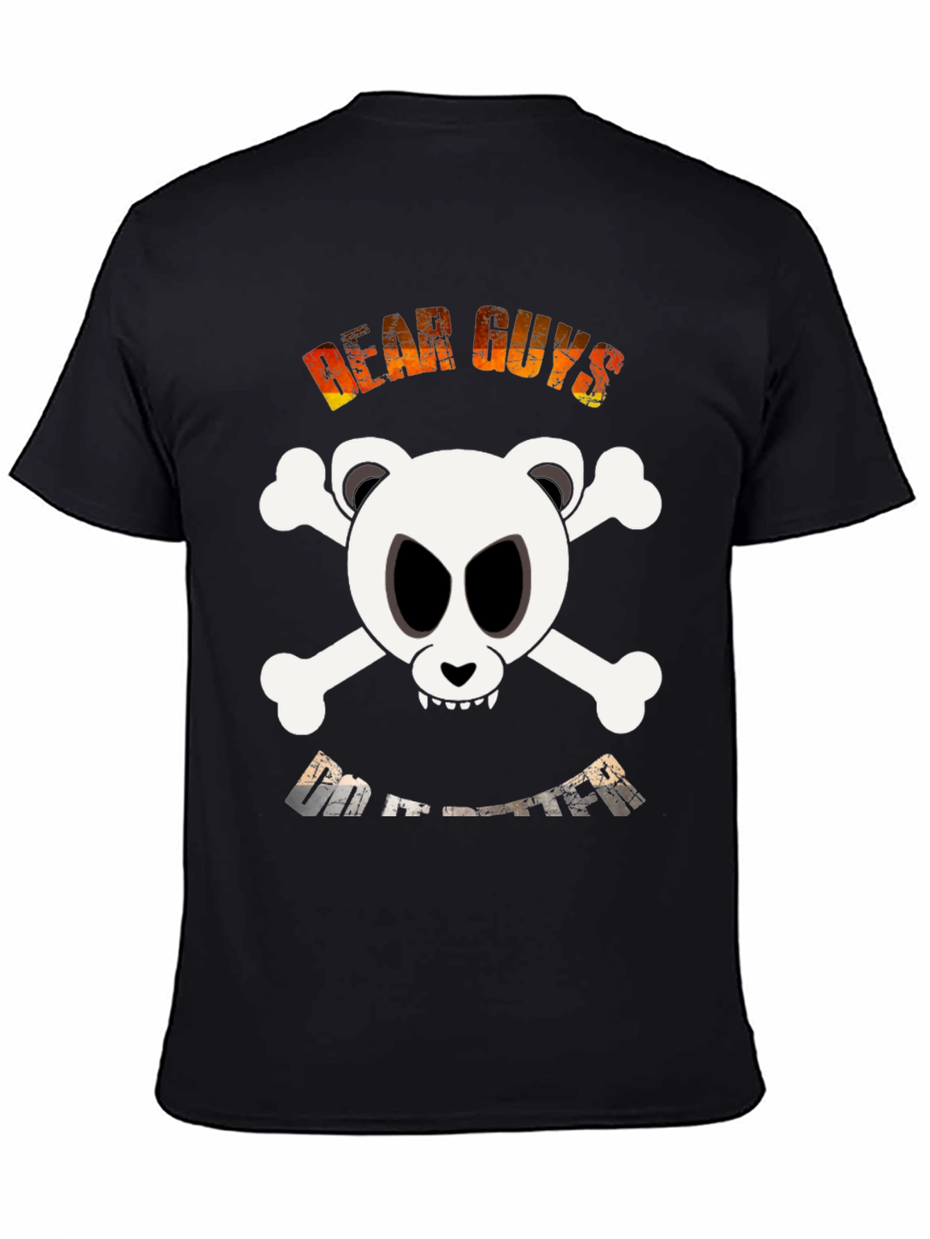 Black Bear Skull & Crossbones Graphic T-Shirt - Dear Guys Do It Better view 4