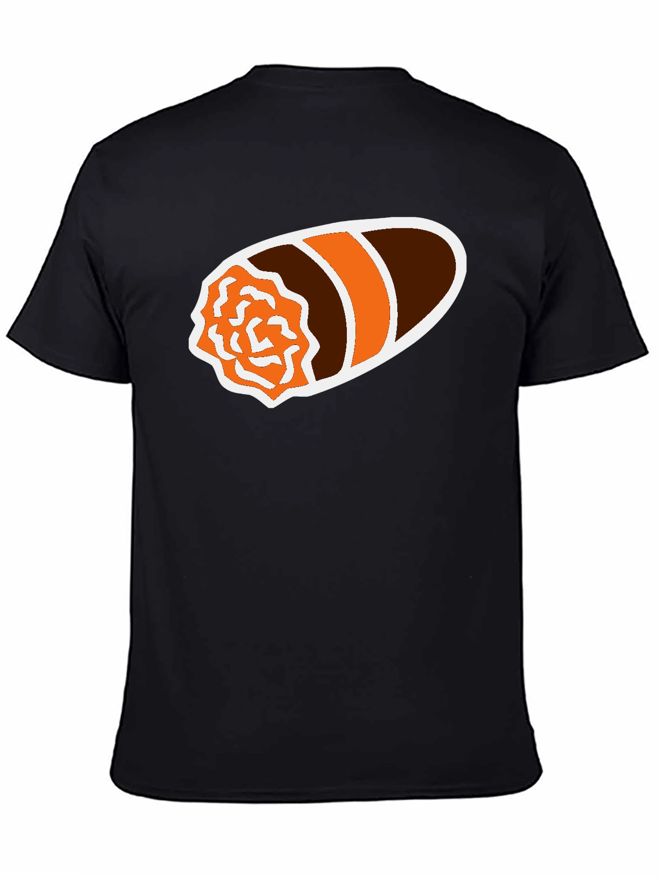 Black Cigar Graphic Black T-Shirt - Smoker's Tee view 4