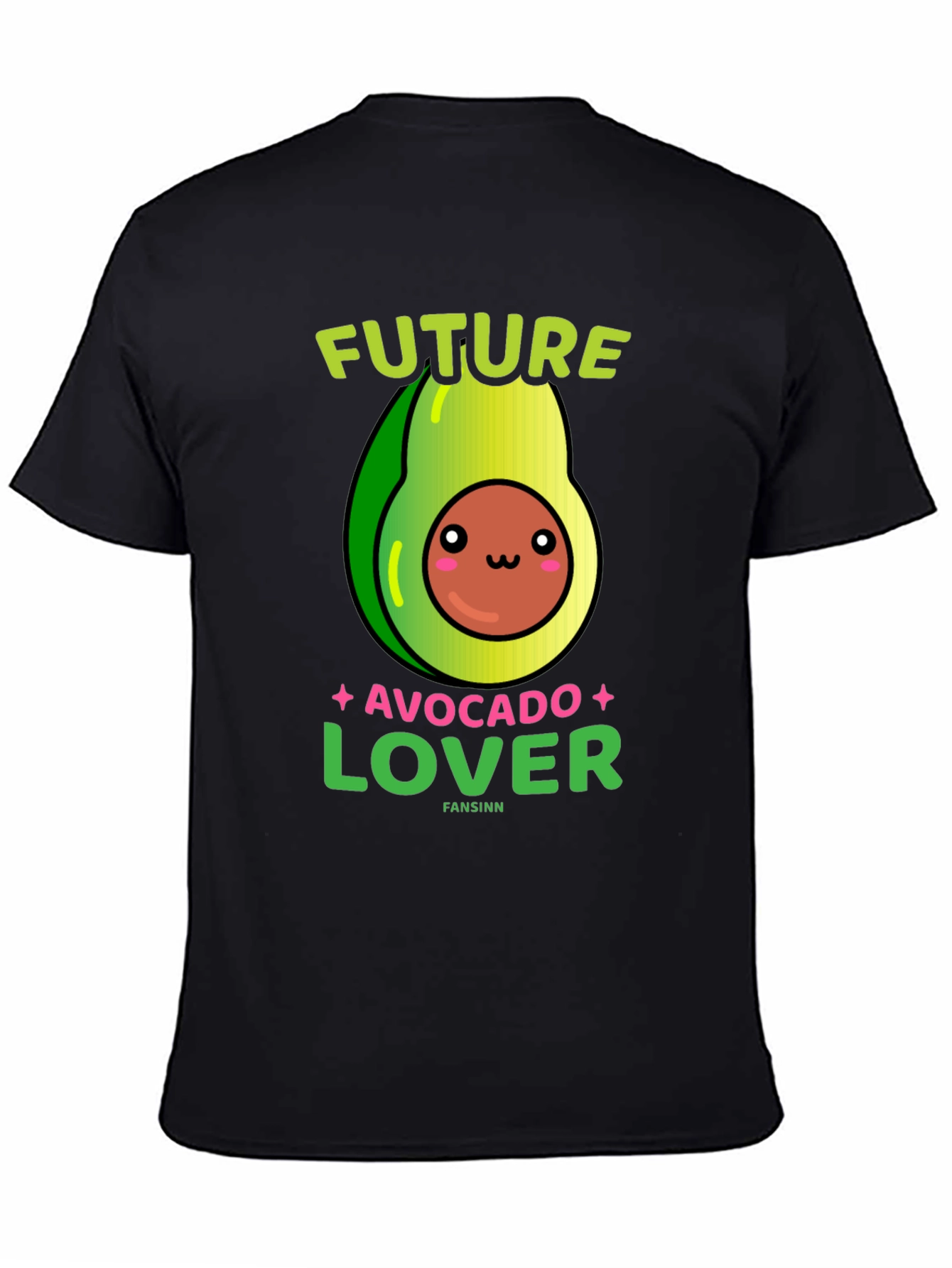 Black Future Avocado Lover T-Shirt view 4