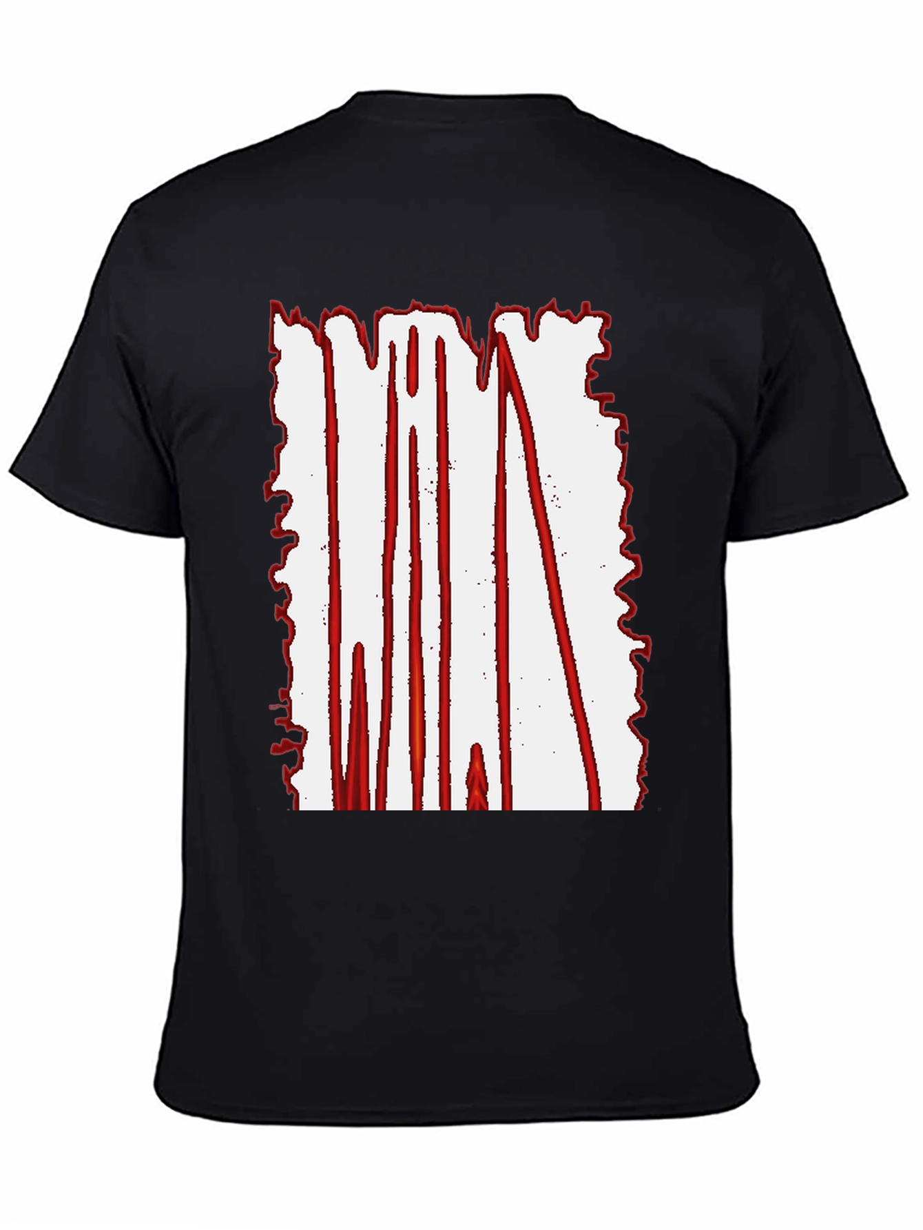 Black Graphic Print T-Shirt - Modern Streetwear Tee view 4