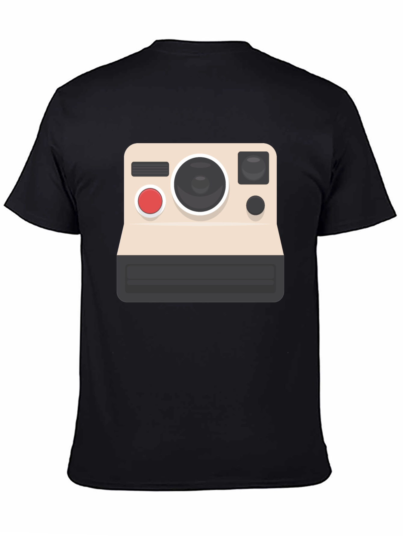 Black Vintage Camera Graphic Tee - Classic Style view 4