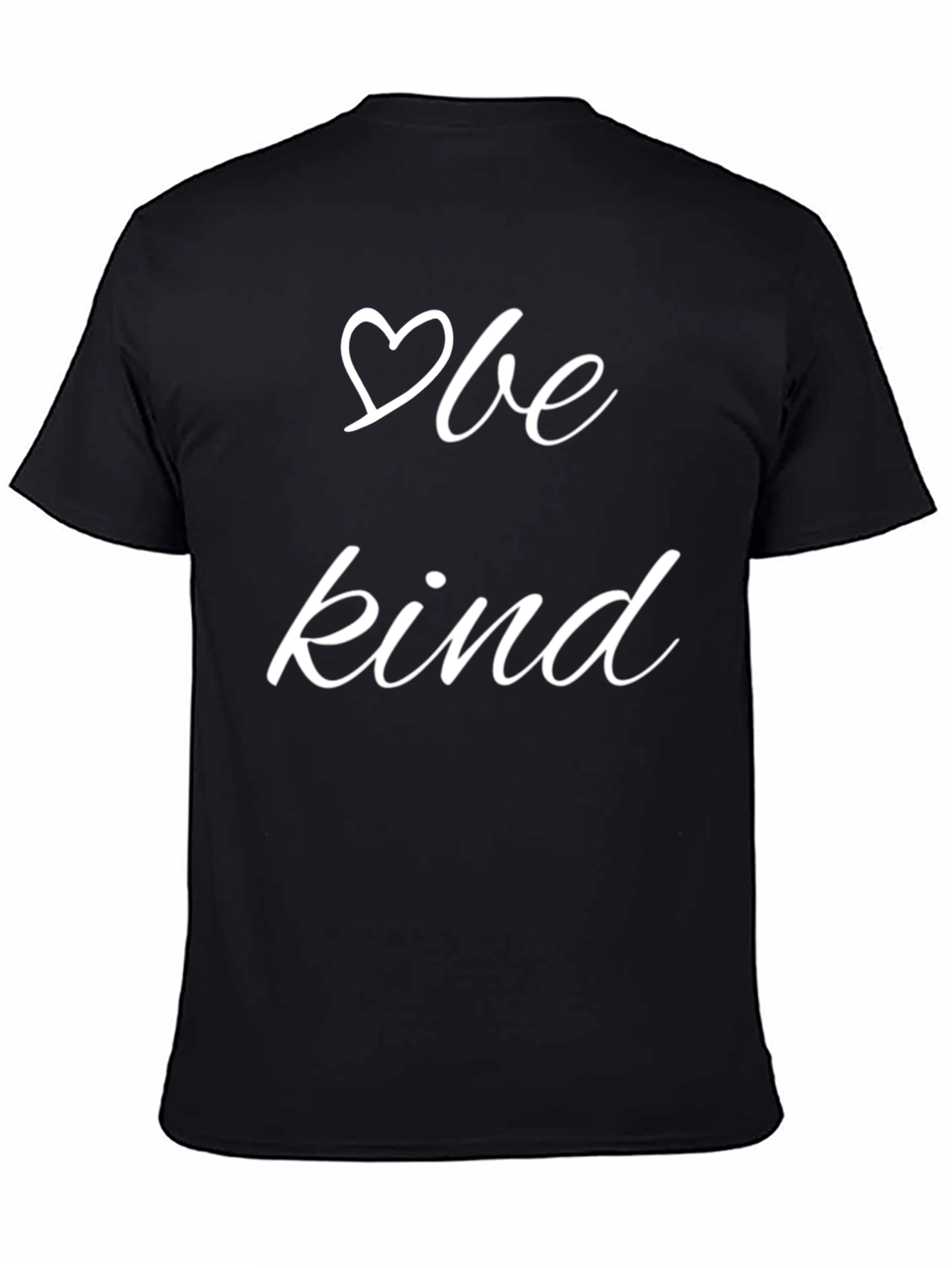 Black Be Kind Black T-Shirt - Positive Message Tee view 4