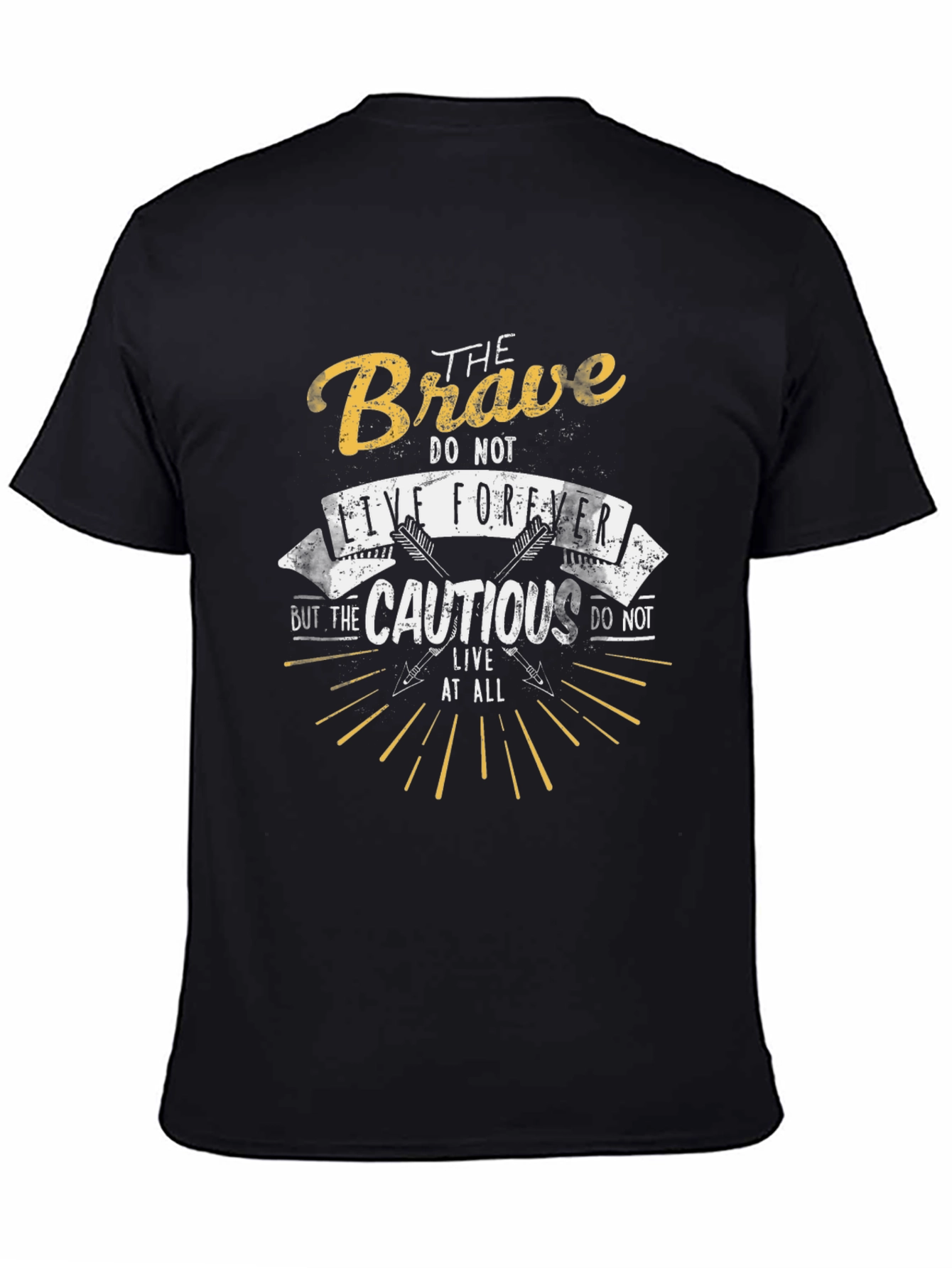 Black The Brave T-Shirt view 4