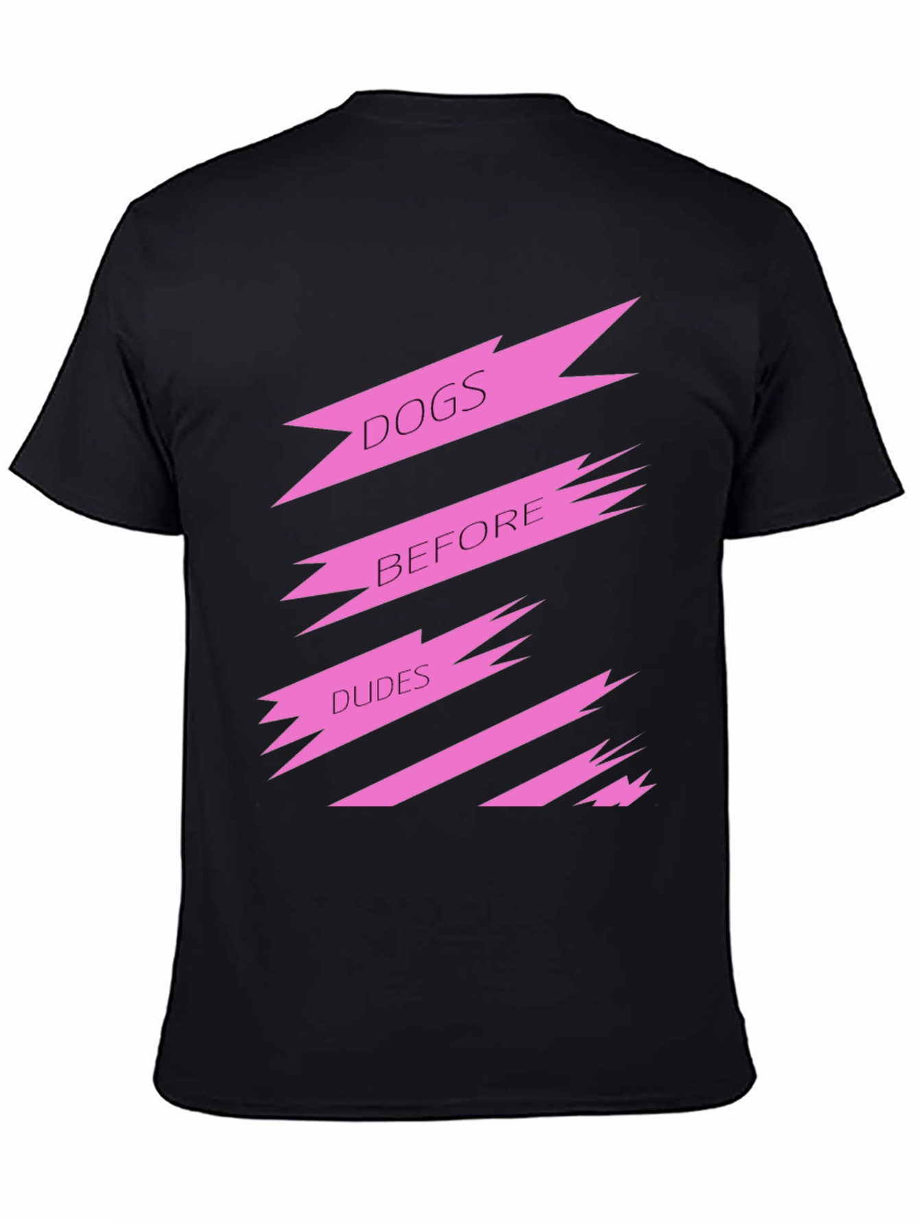Black Dogs Before Dudes Graphic Tee - Black view 4