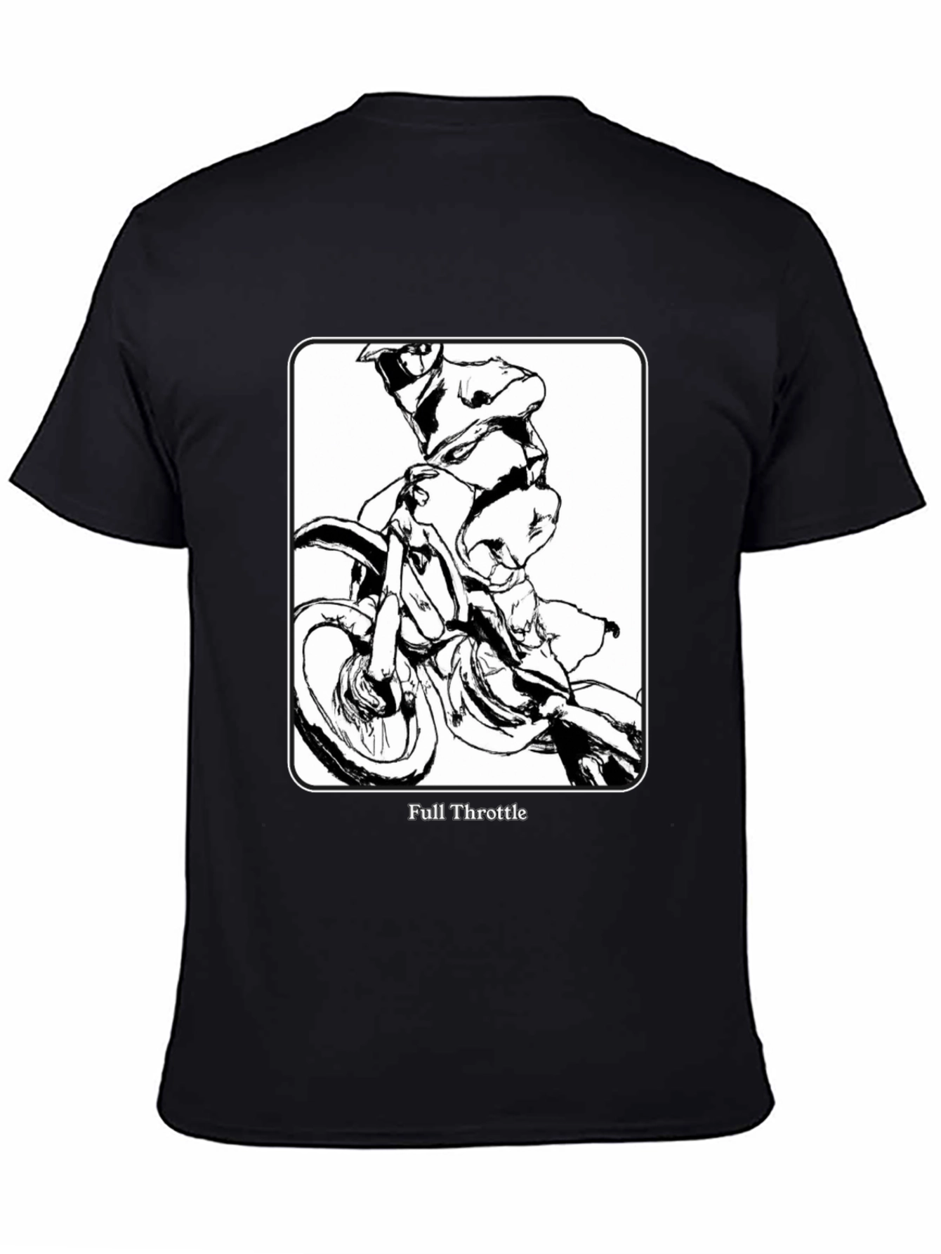 Black Full Throttle Graphic Tee - Black view 4
