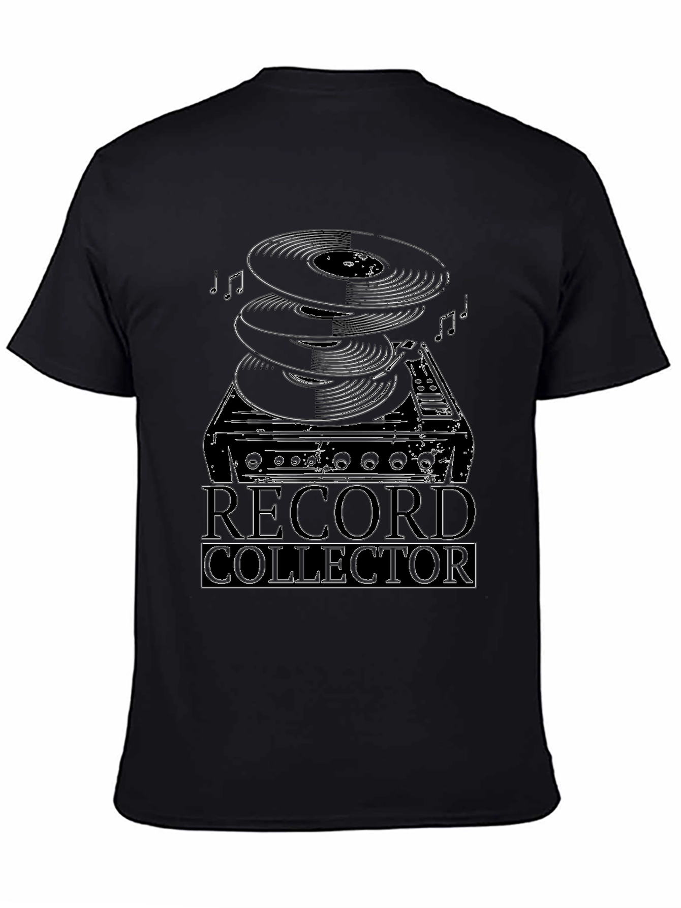 Black Record Collector Graphic T-Shirt  view 4