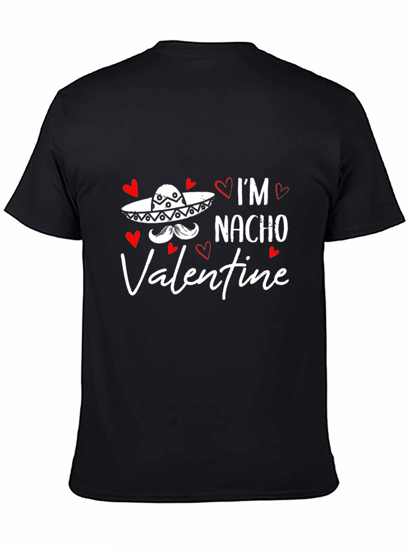 Black I'm Nacho Valentine T-Shirt Funny Valentine's Day Tee view 4
