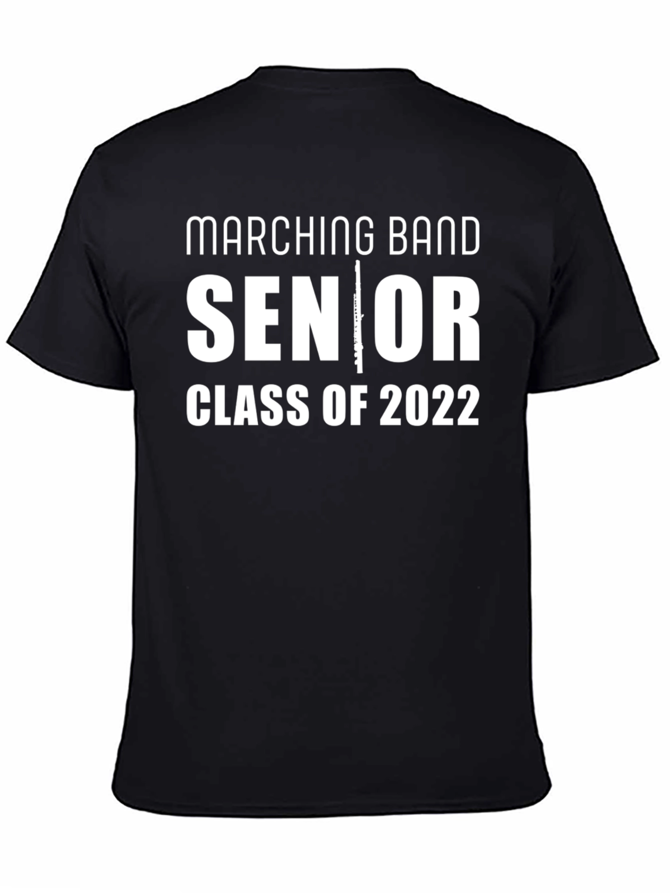 Black Marching Band Senior Class of 2022 T-Shirt view 4
