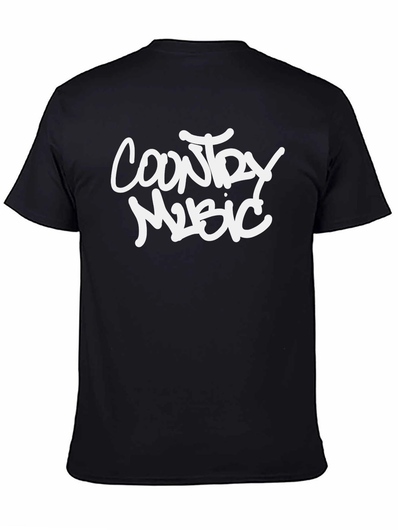Black Country Music Black Graphic T-Shirt view 4