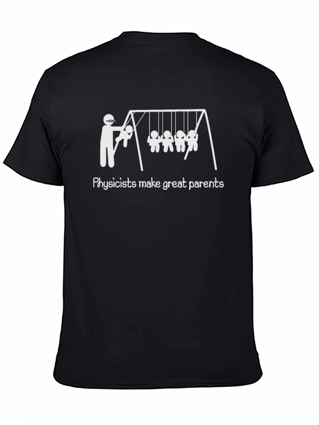 Black Physicist Parent T-Shirt - Funny Science Tee view 4