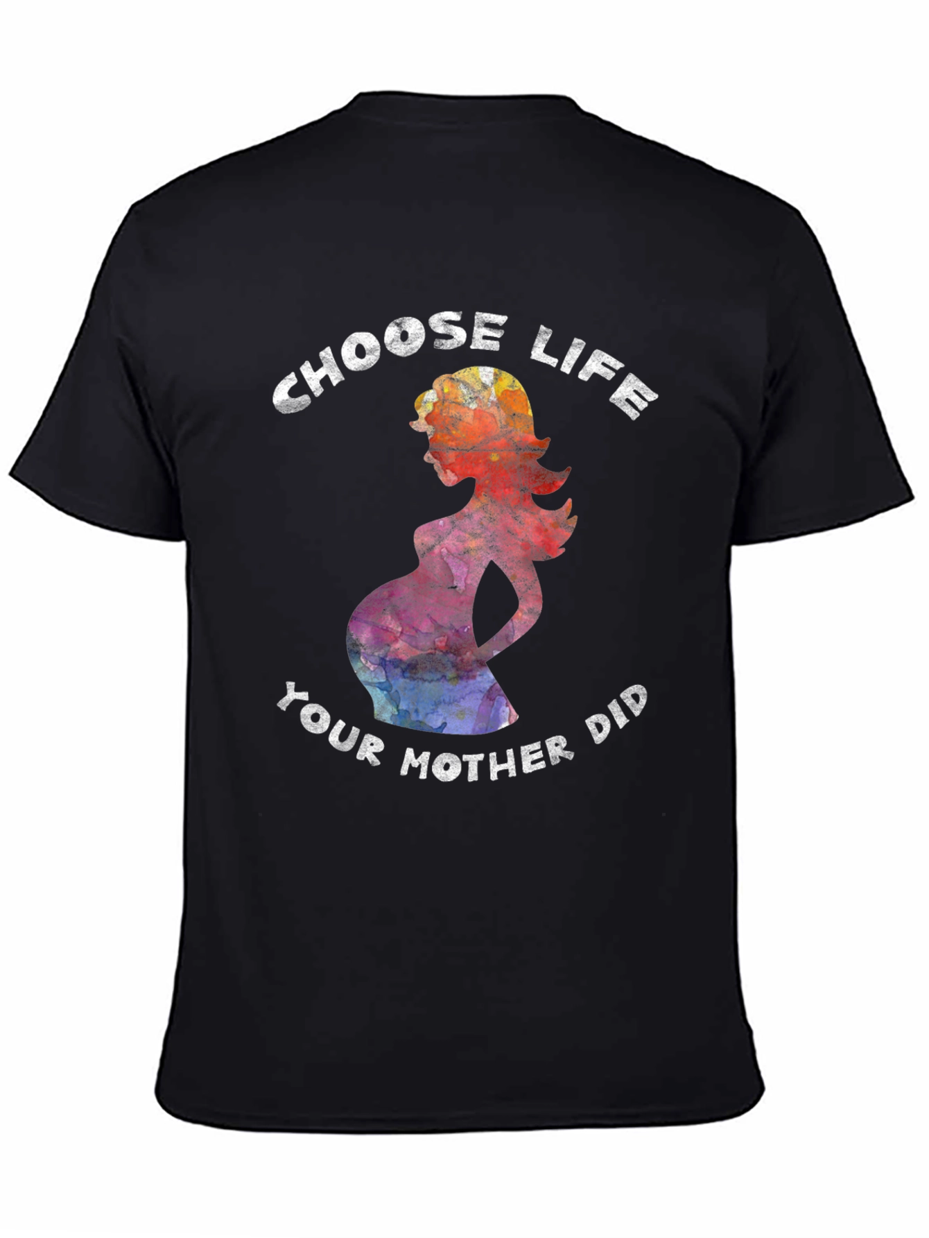 Black Choose Life Graphic Tee view 4