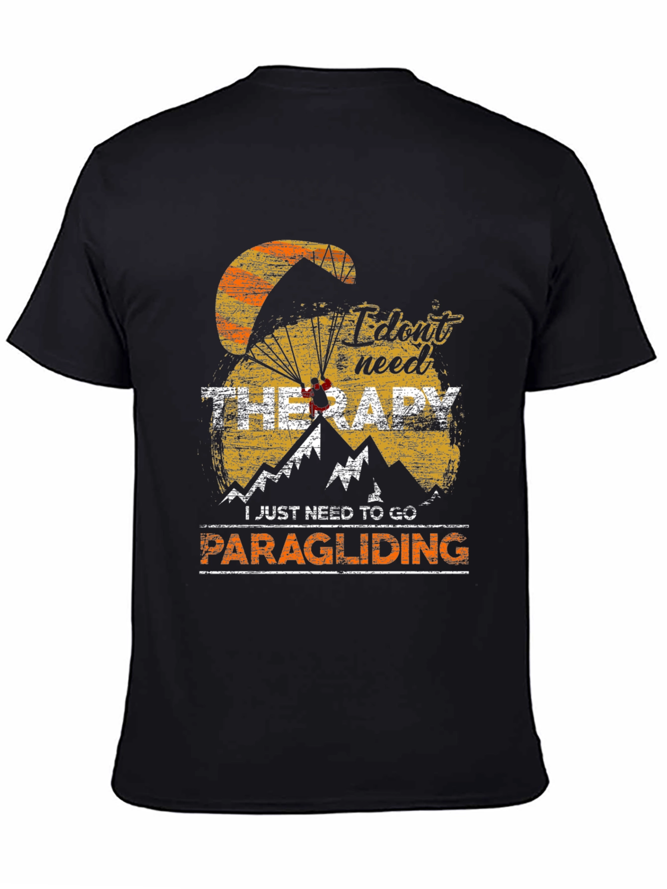 Paragliding Therapy T-Shirt: Adventure Awaits - 4