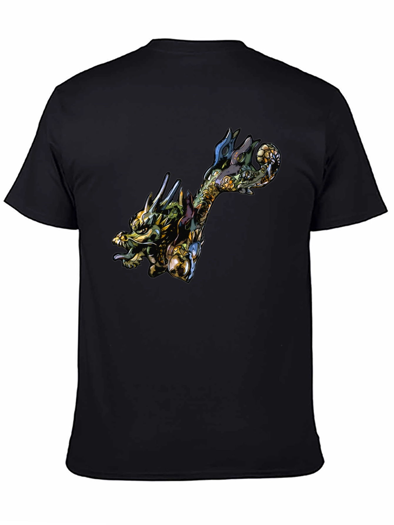 Black Dragon Graphic Black Tee - Unique Style view 4