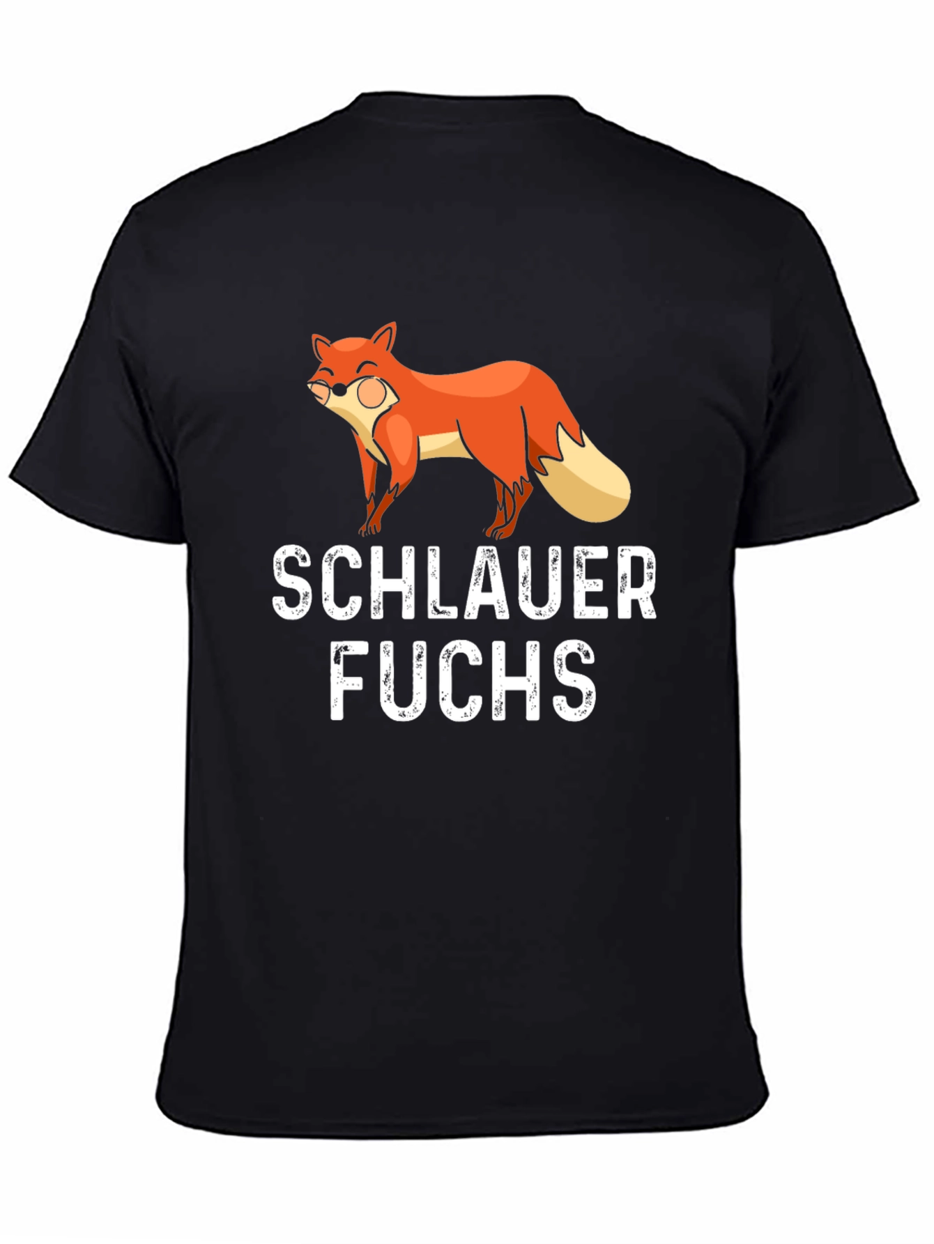 Black Smarter Fox Funny T-Shirt, Novelty Tee view 4