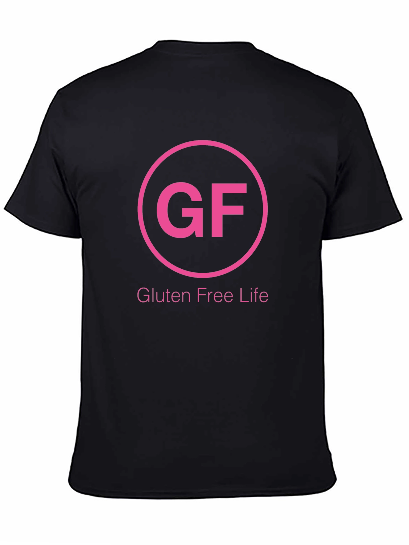 Black Gluten Free Life Graphic Tee - Black Cotton T-Shirt view 4