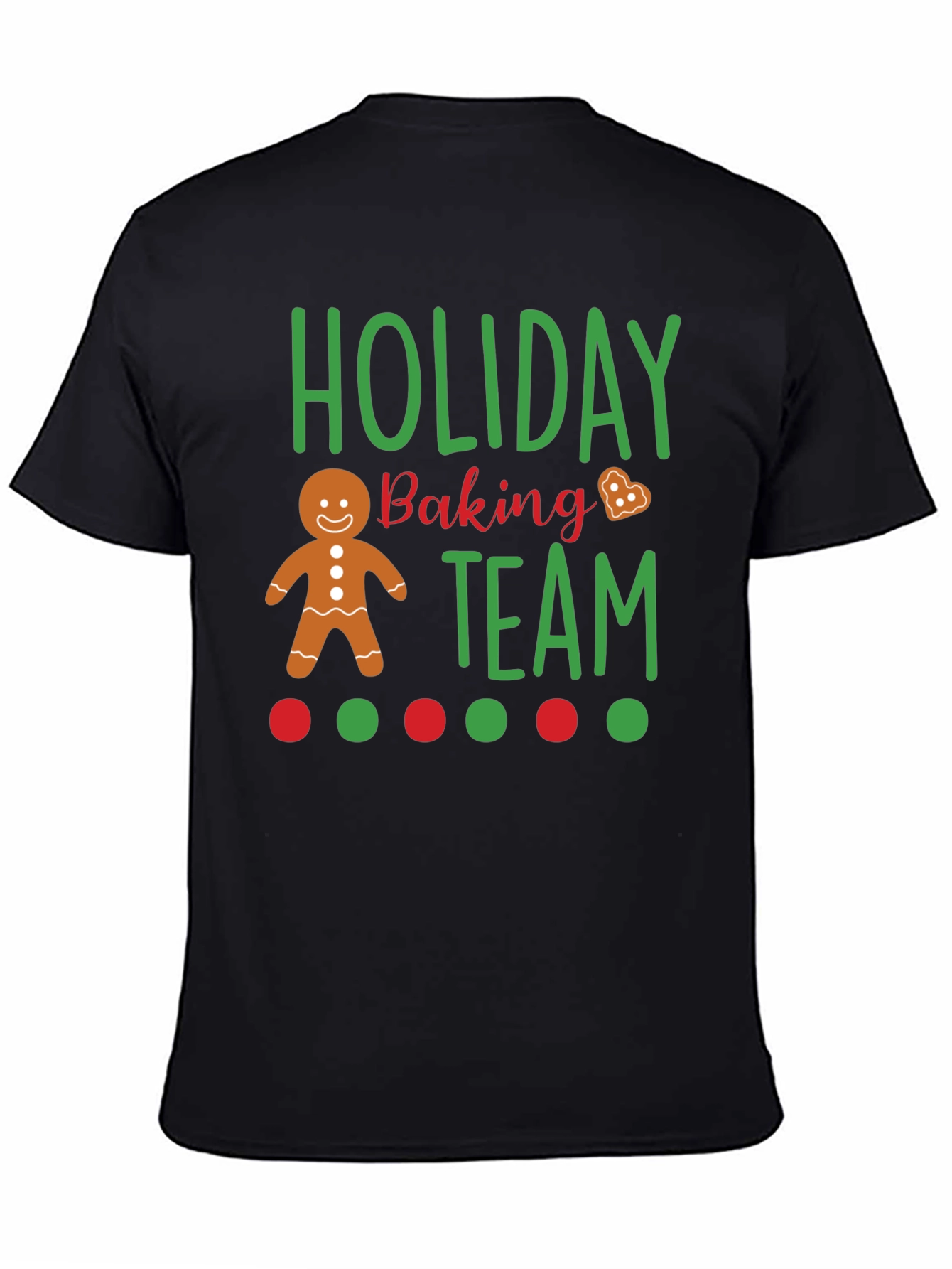 Black Holiday Baking Team T-Shirt view 4