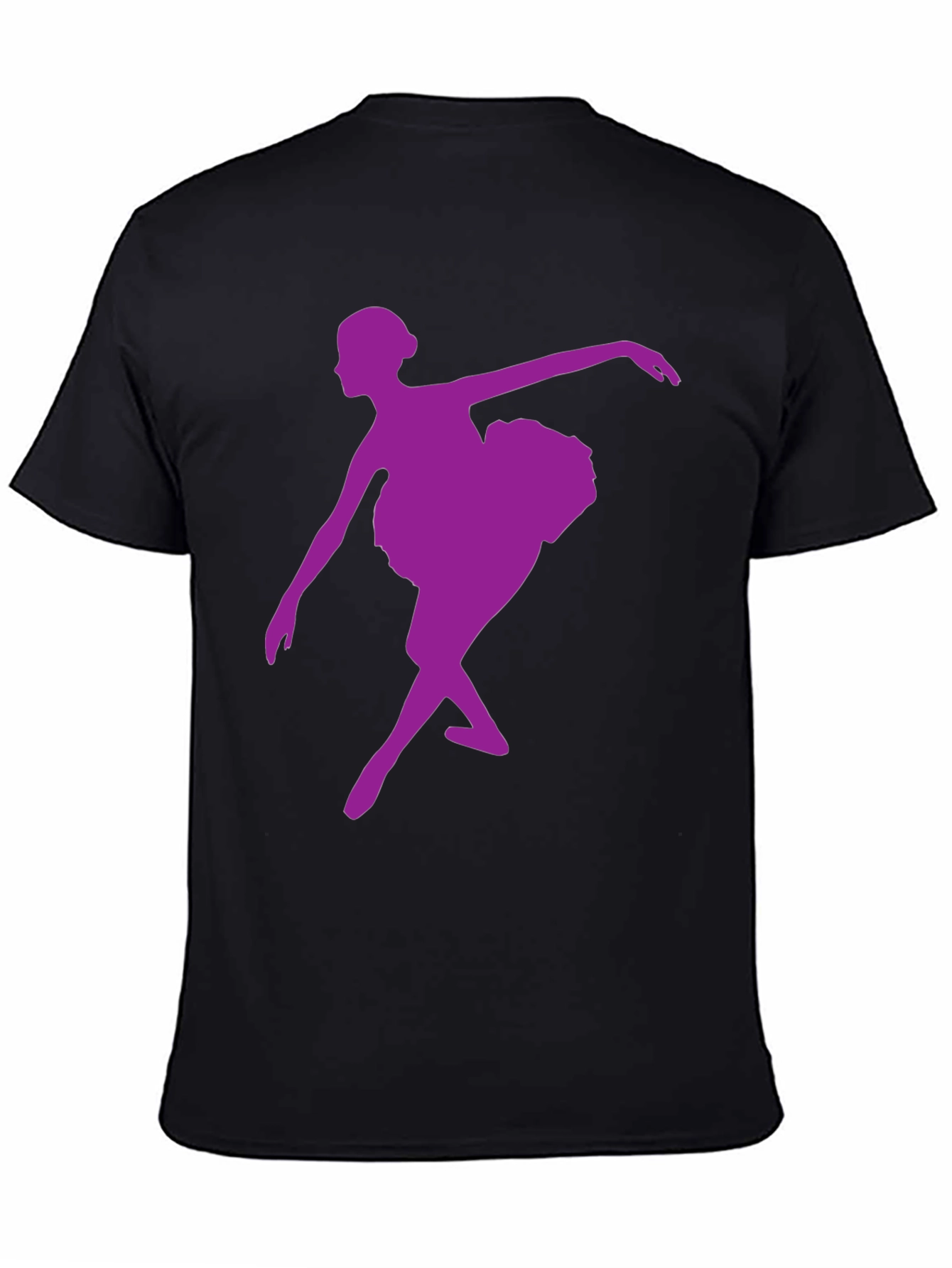 Black Ballerina Graphic Tee - Dance Lover's T-Shirt view 4