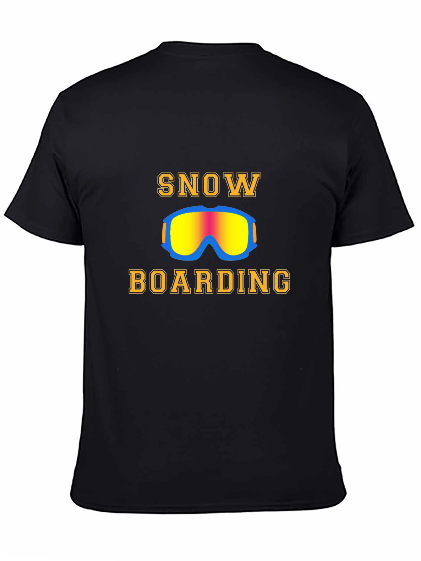Black Snowboarding T-Shirt view 4