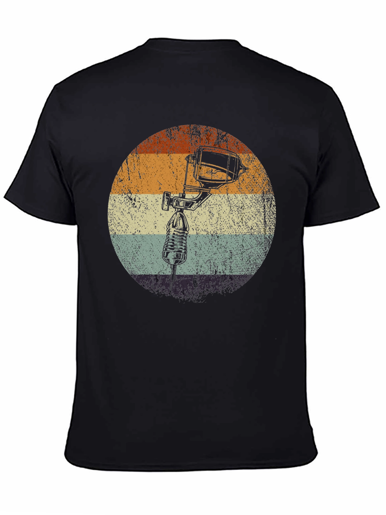 Black Retro Airbrush T-Shirt - Vintage Style Paint Sprayer Tee view 4