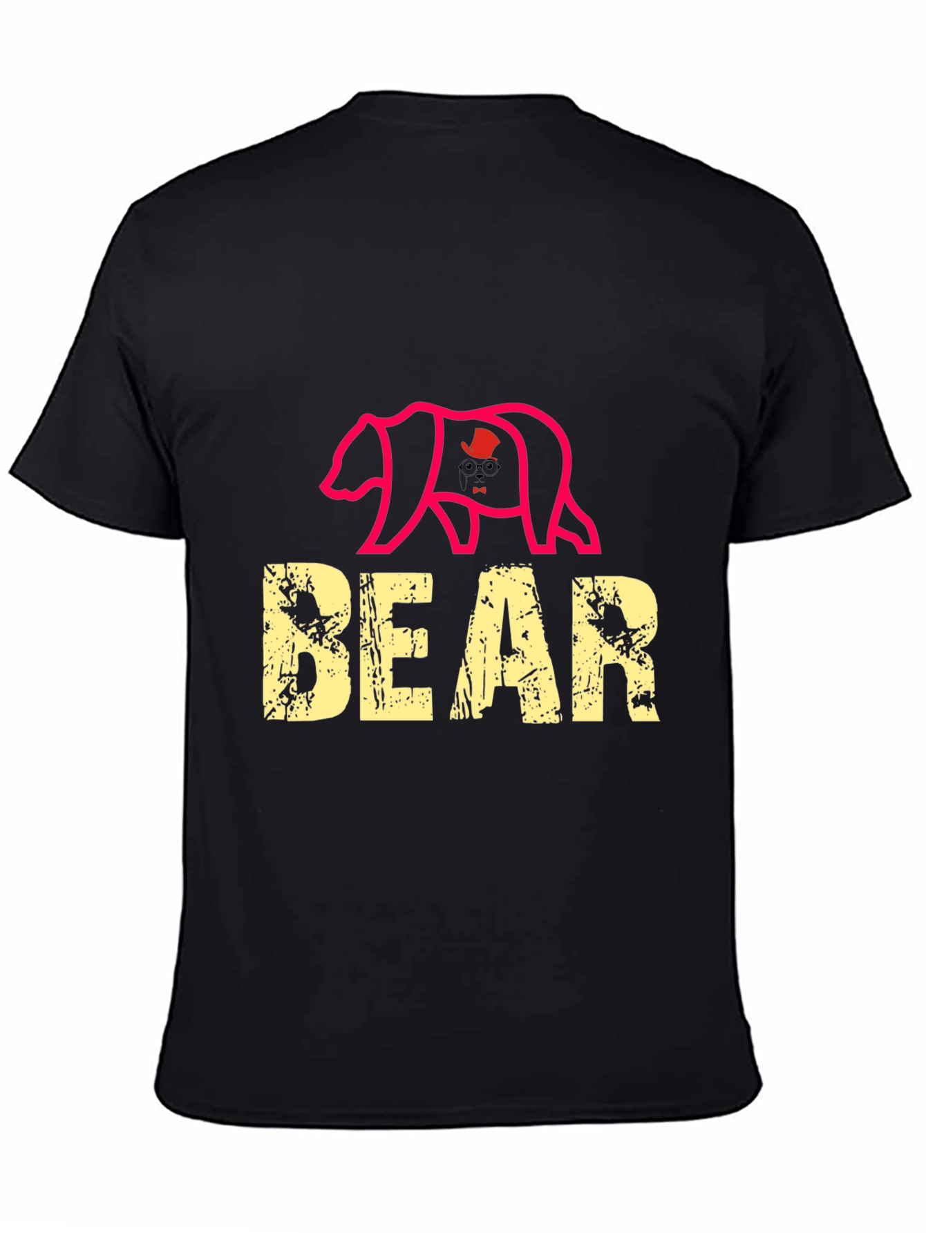 Black Bear Graphic Tee - Men's Black T-Shirt view 4
