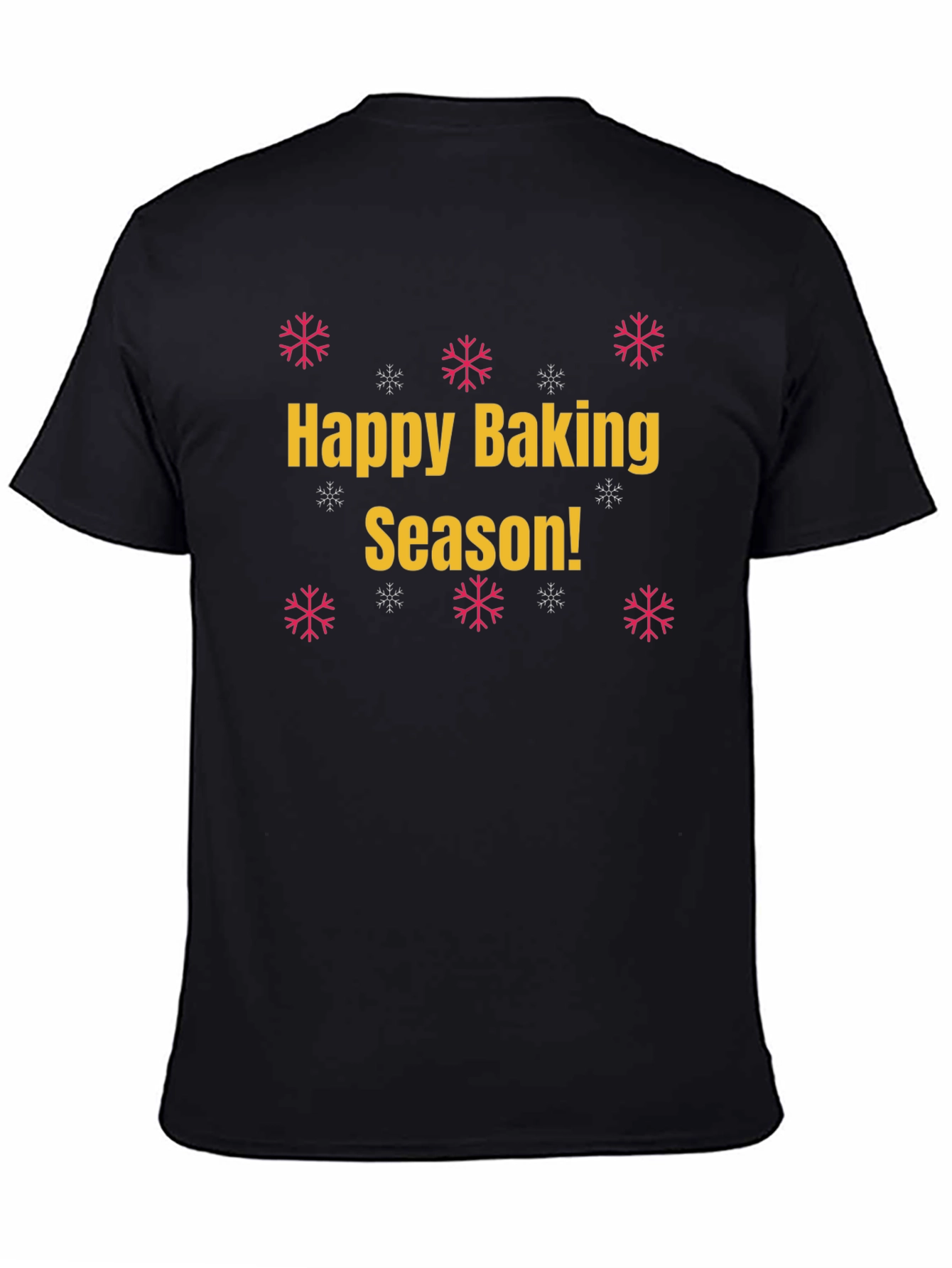 Black Happy Baking Season Graphic T-Shirt view 4