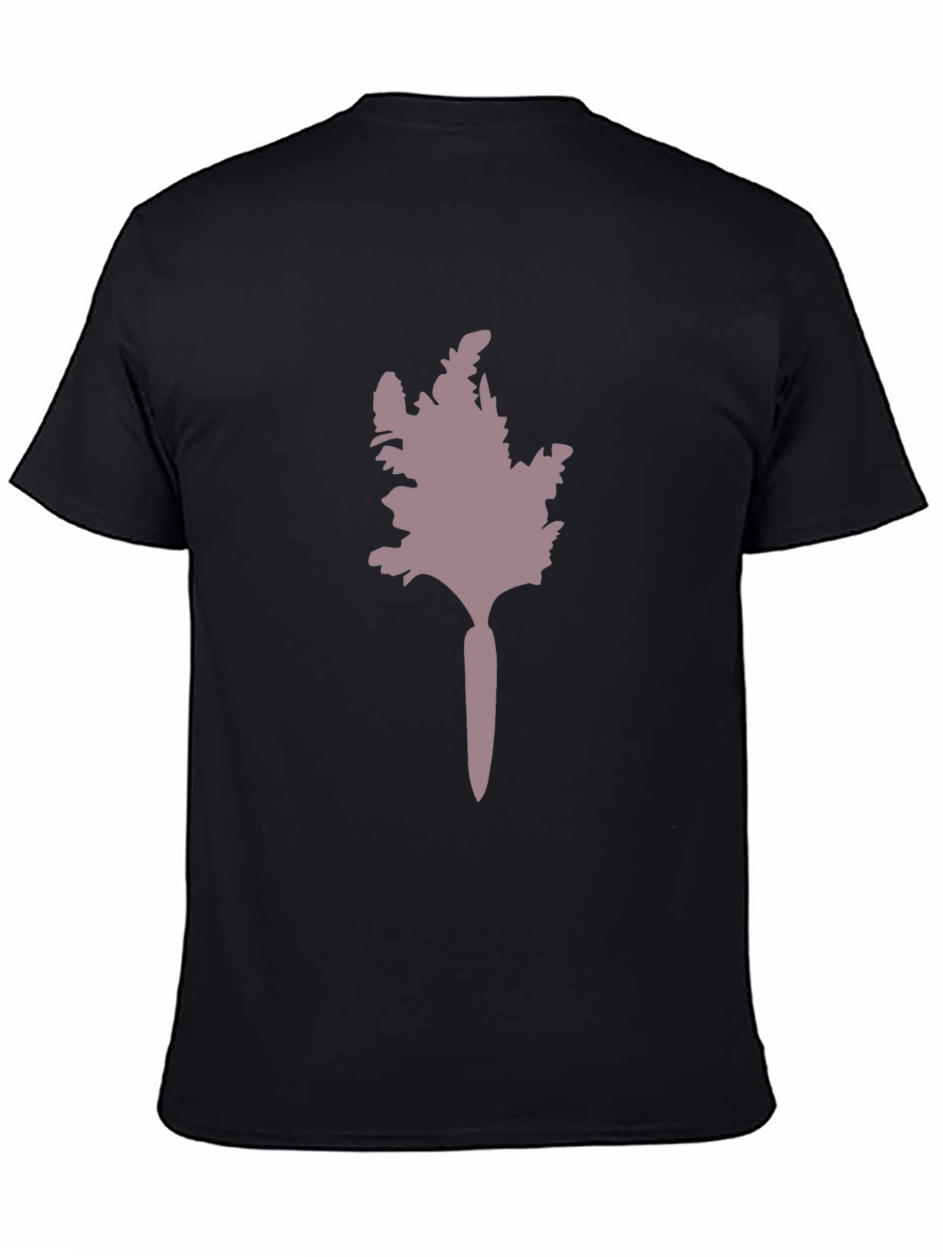 Black Unique Tree Graphic Black T-Shirt view 4