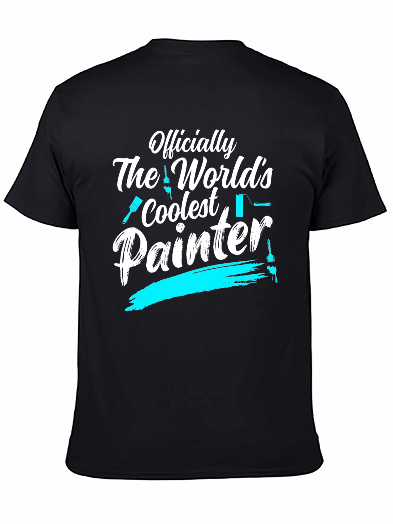 Black Coolest Painter T-Shirt view 4