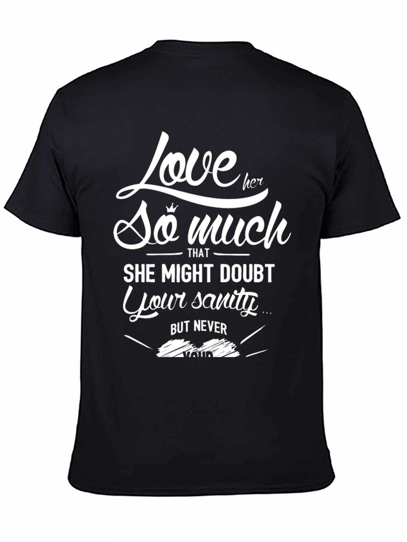Black Love Her So Much Graphic Tee - Mens view 4