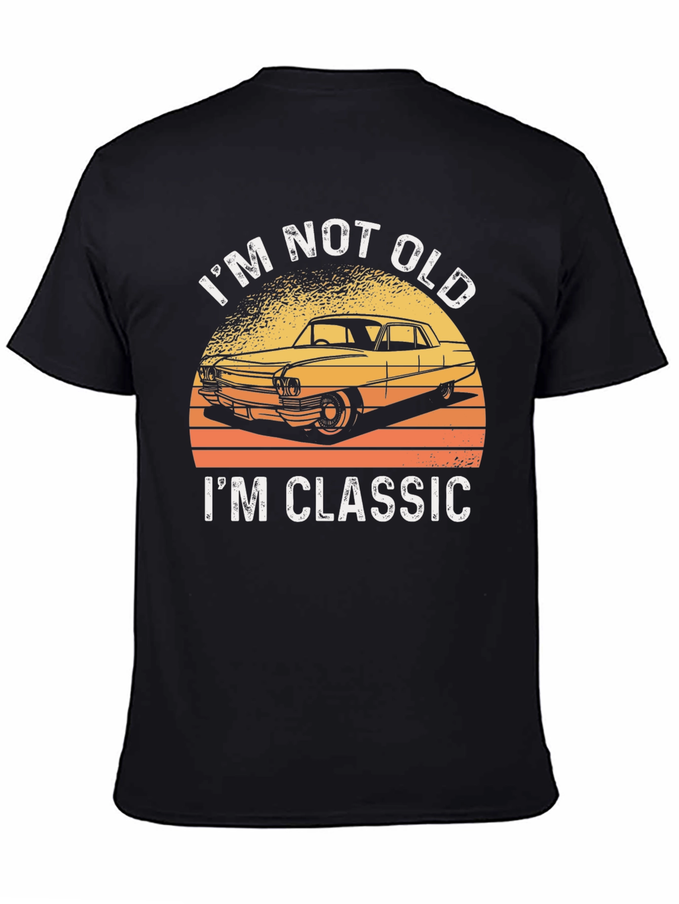 Black I'm Not Old, I'm Classic Car T-Shirt view 4