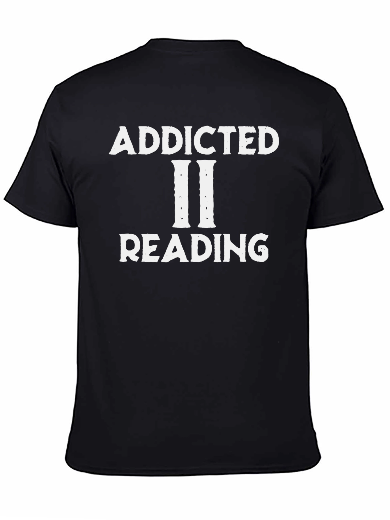 Black Addicted II Reading T-Shirt - Black view 4