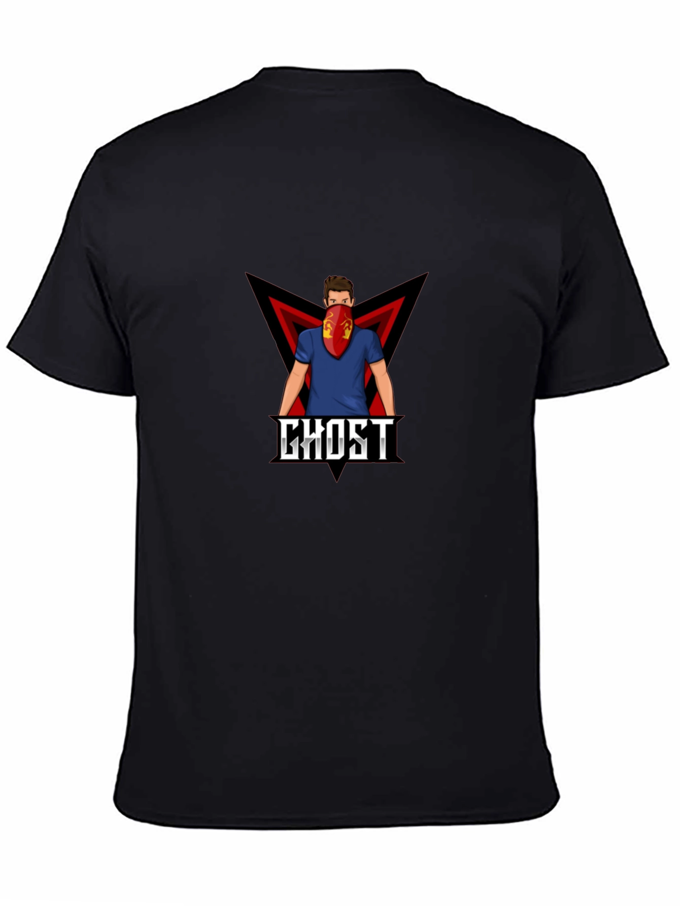 Black Ghost Graphic Tee - Modern Urban Style view 4