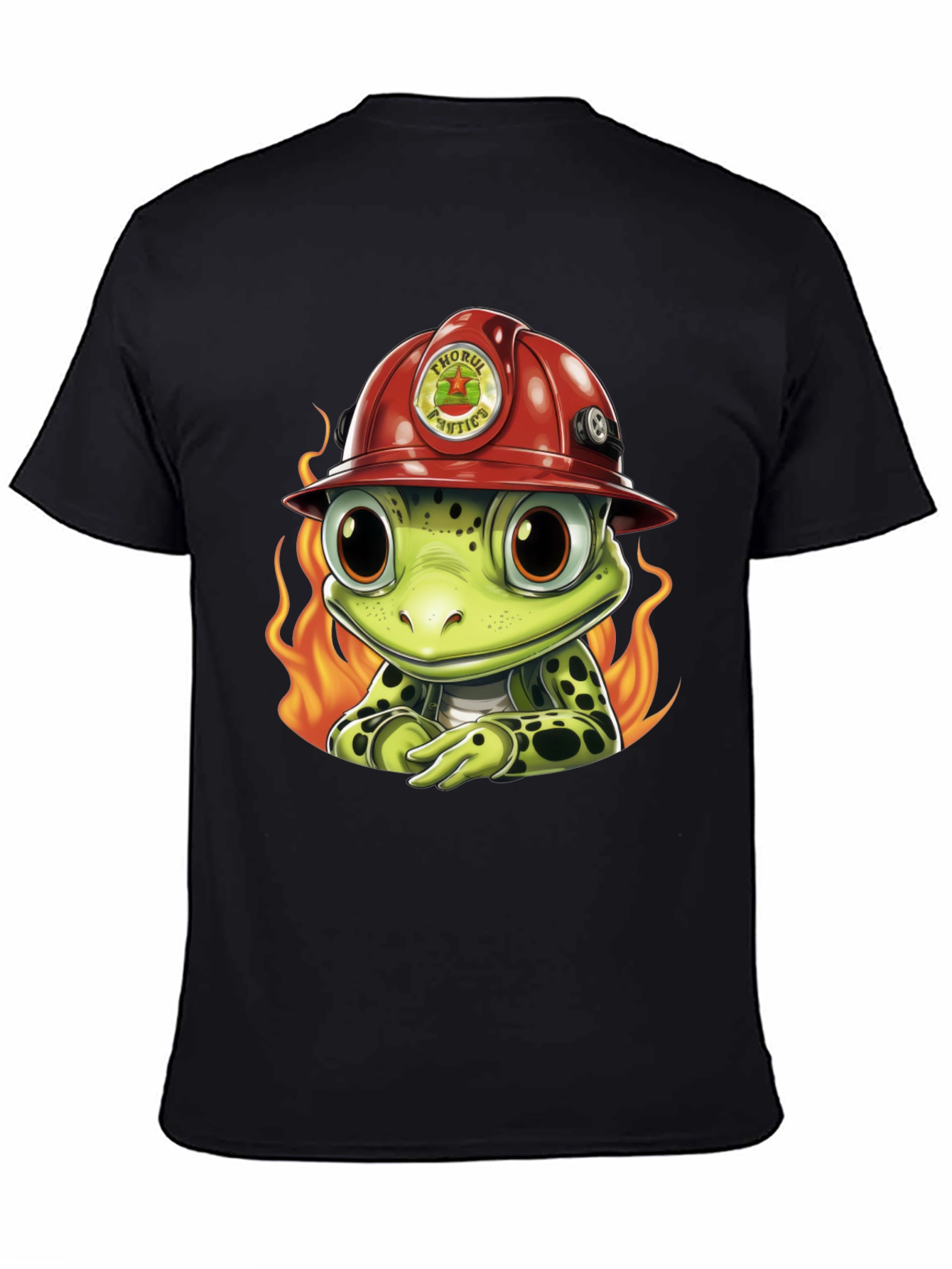 Black Frog Firefighter T-Shirt view 4
