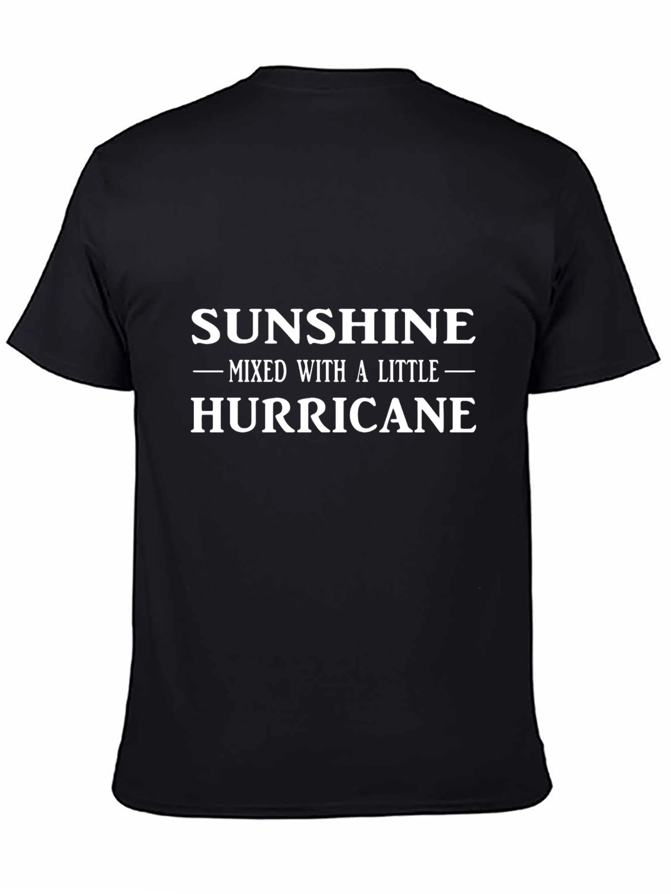 Black Sunshine & Hurricane Graphic Tee - Black view 4