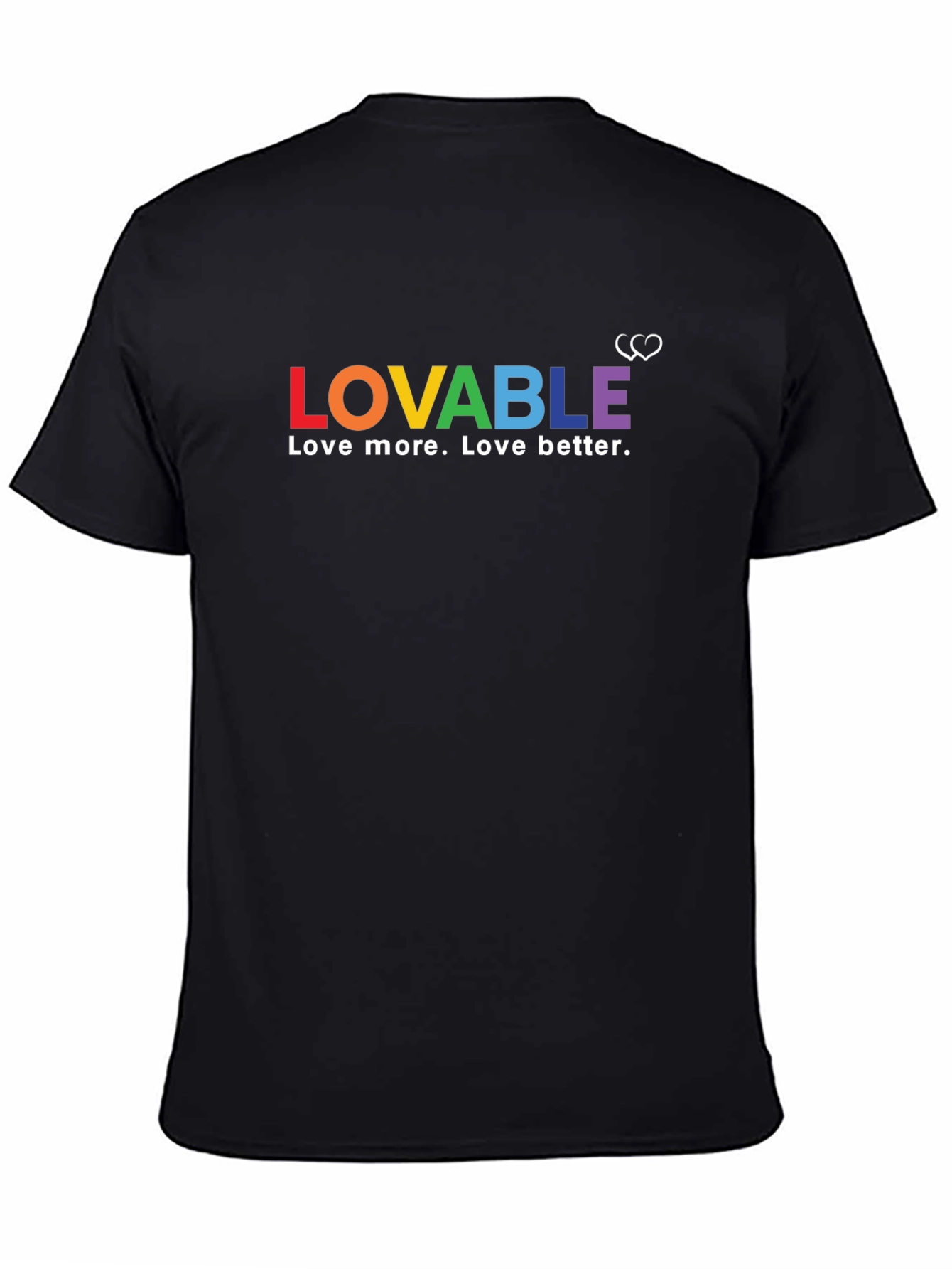 Black Lovable Pride T-Shirt - Love More, Love Better view 4