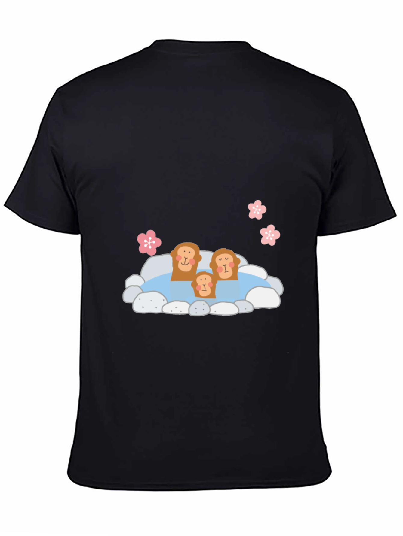 Black Monkey Hot Spring T-Shirt - Cozy & Cute view 4