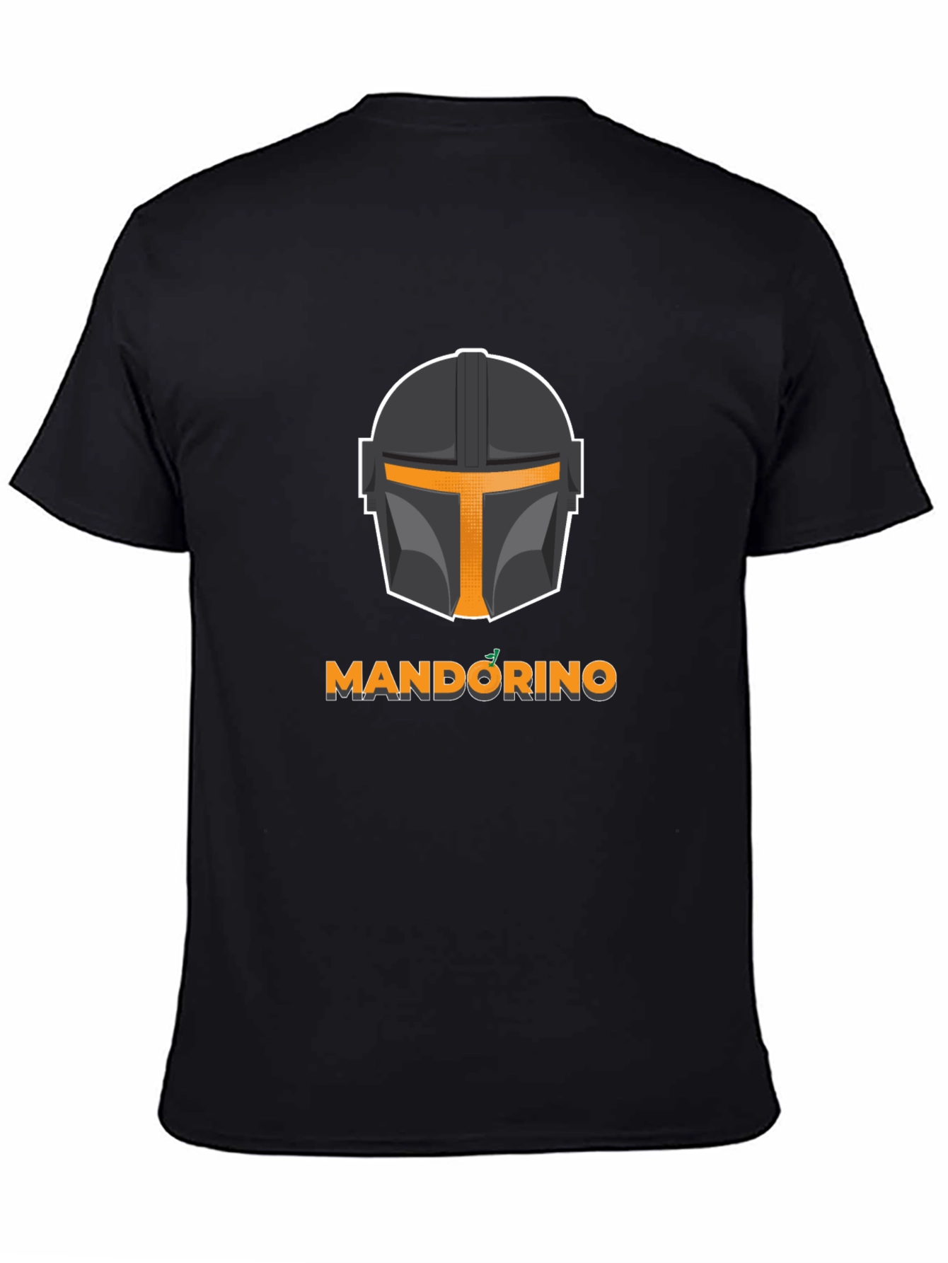 Black Mandorino T-Shirt - Mandalorian Inspired Black Tee view 4