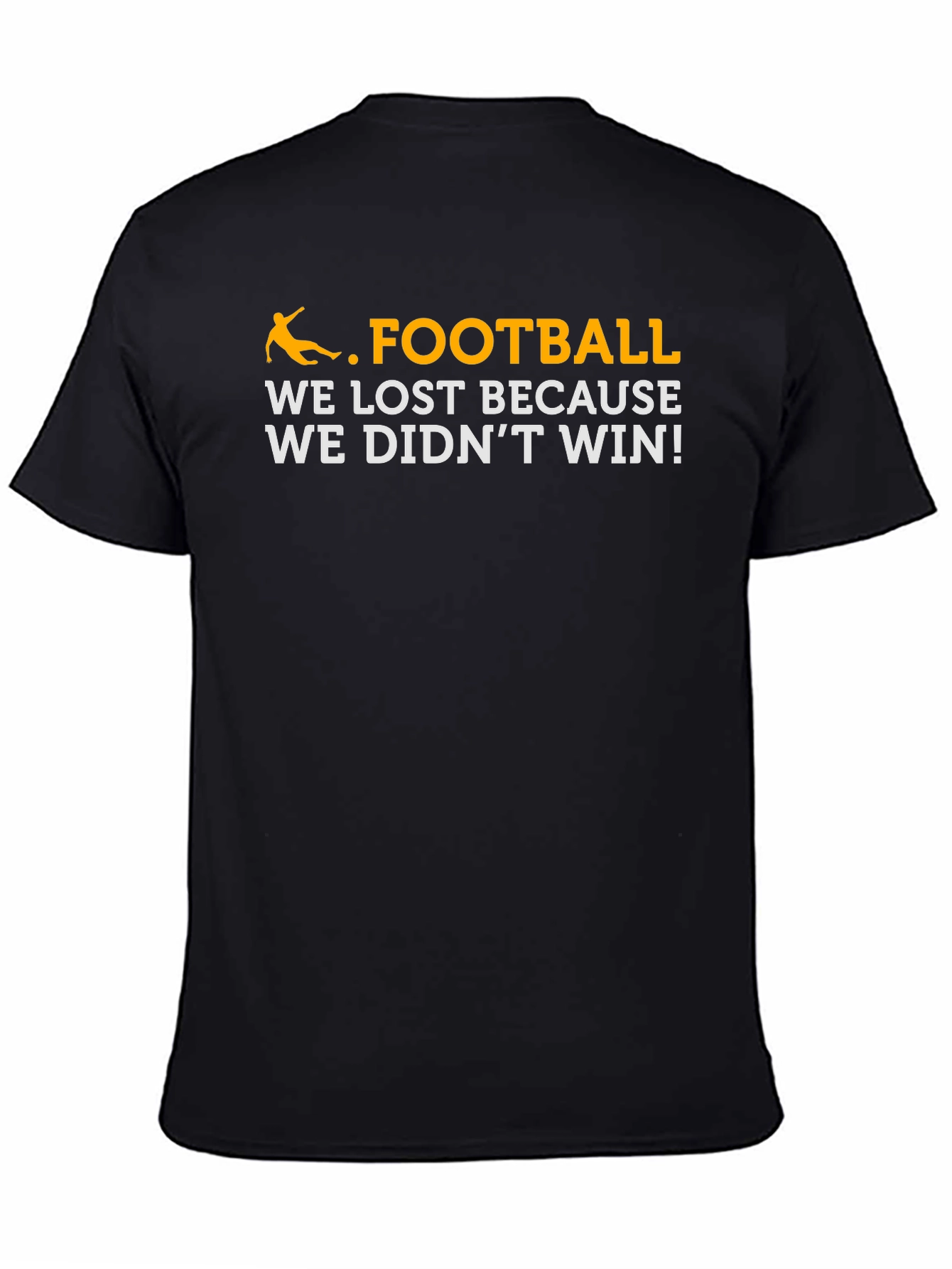 Black Funny Football Loss T-Shirt view 4