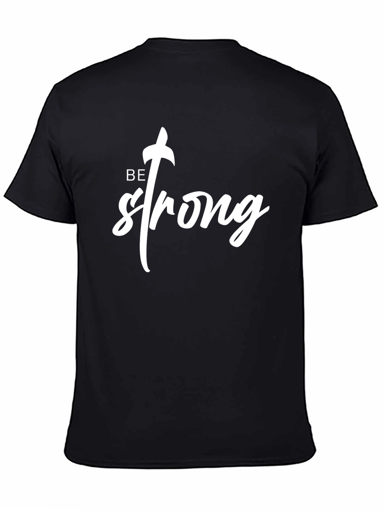 Black Be Strong Graphic Tee - Black T-Shirt view 4