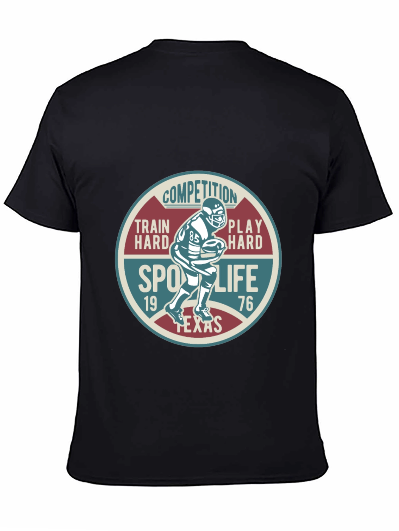 Black Sport Life Graphic T-Shirt - Texas Football view 4