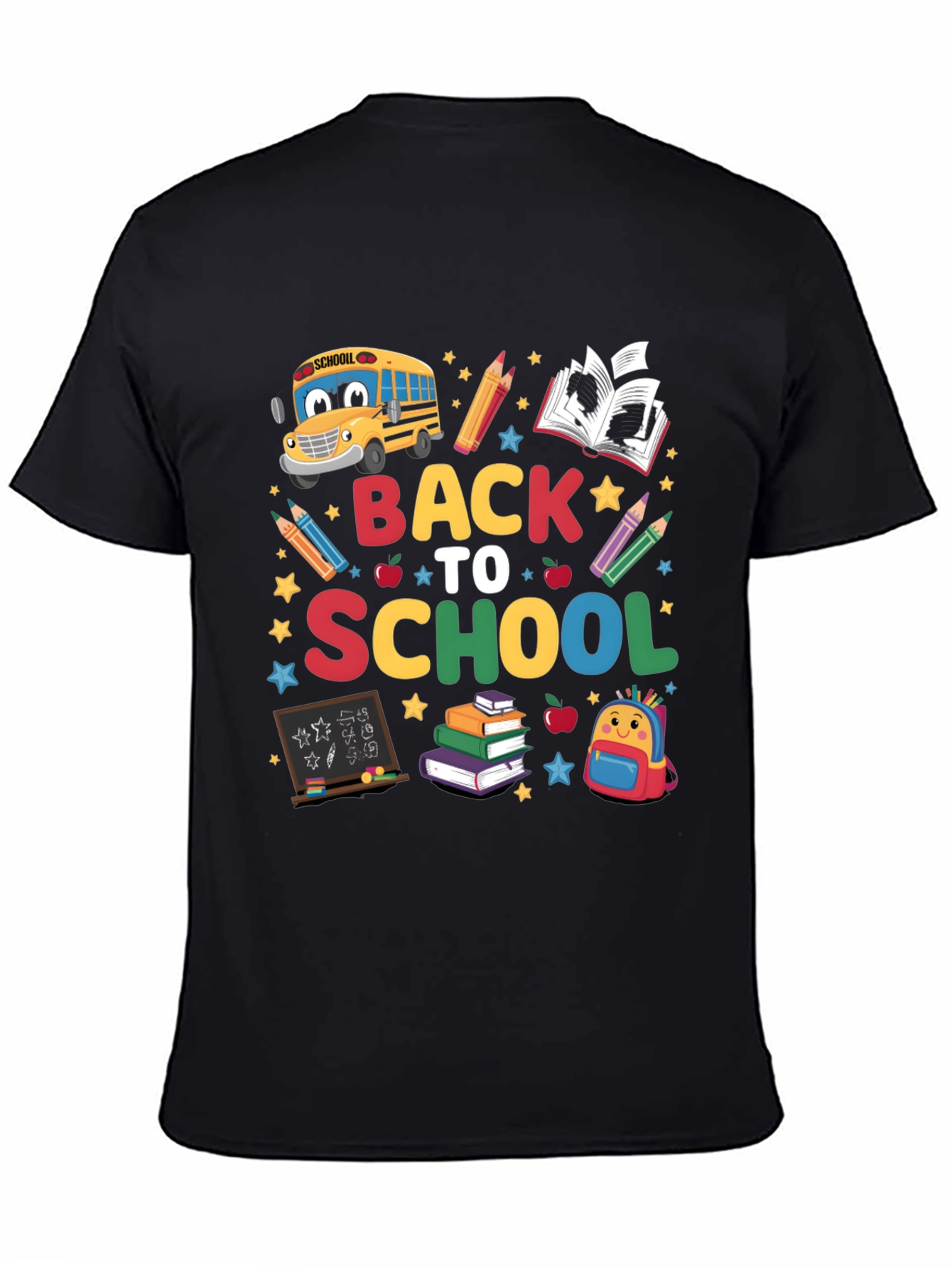Black Back to School Graphic Tee - Unisex view 4