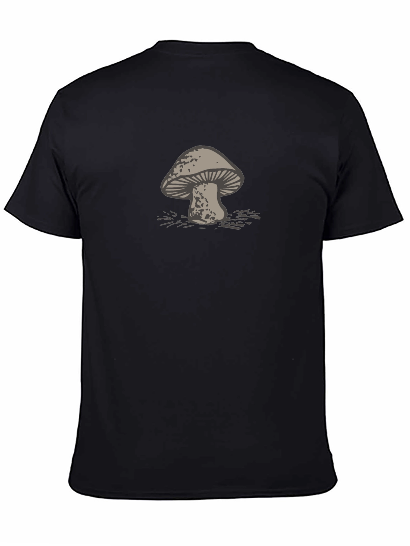 Black Mushroom Graphic Tee - Casual Style view 4