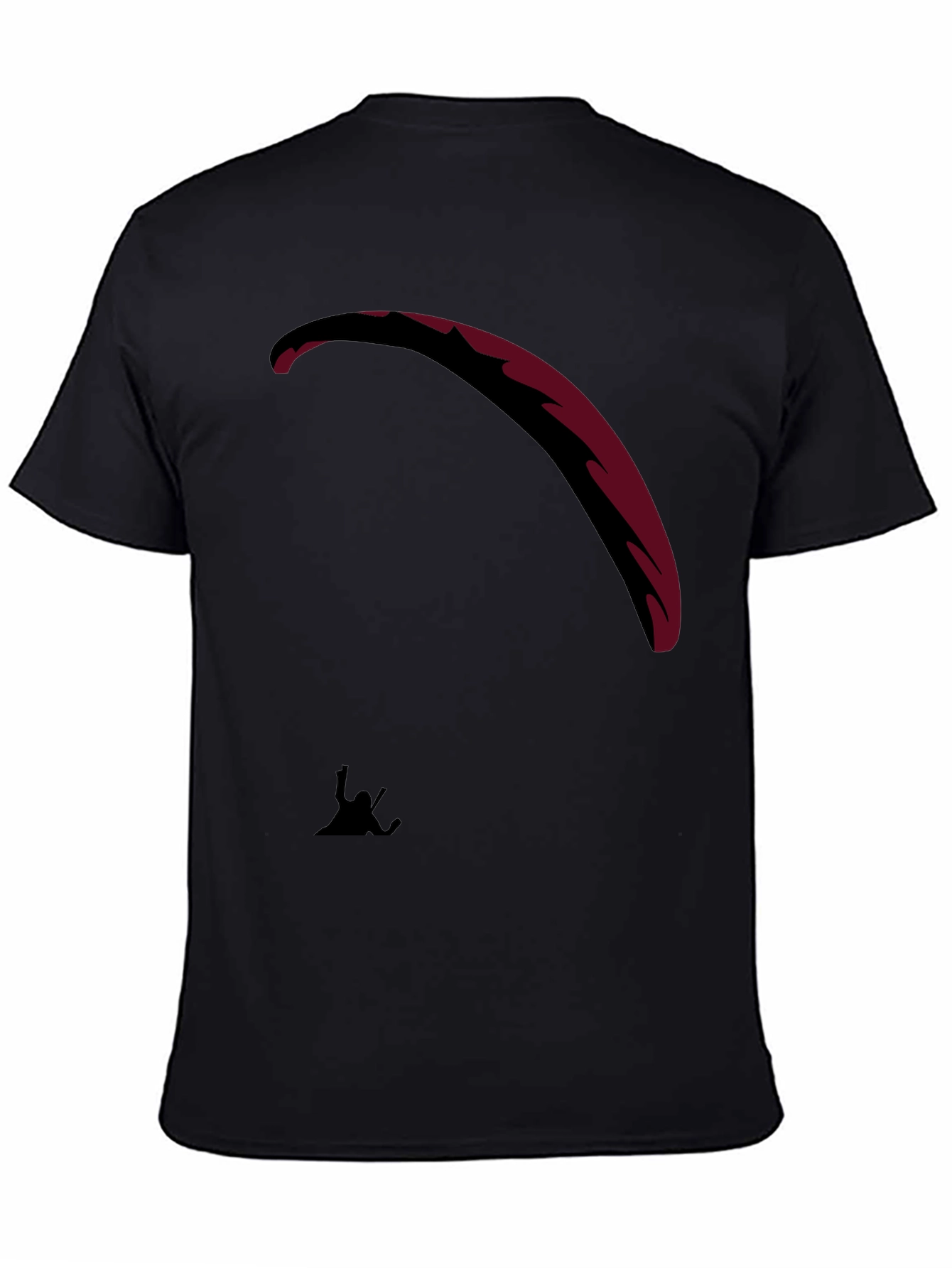 Black Black Paragliding T-Shirt - Adventure Ready! view 4