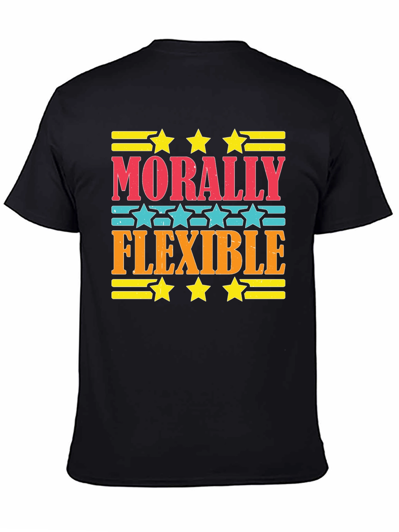 Black Morally Flexible Graphic Tee - Comfort Fit view 4