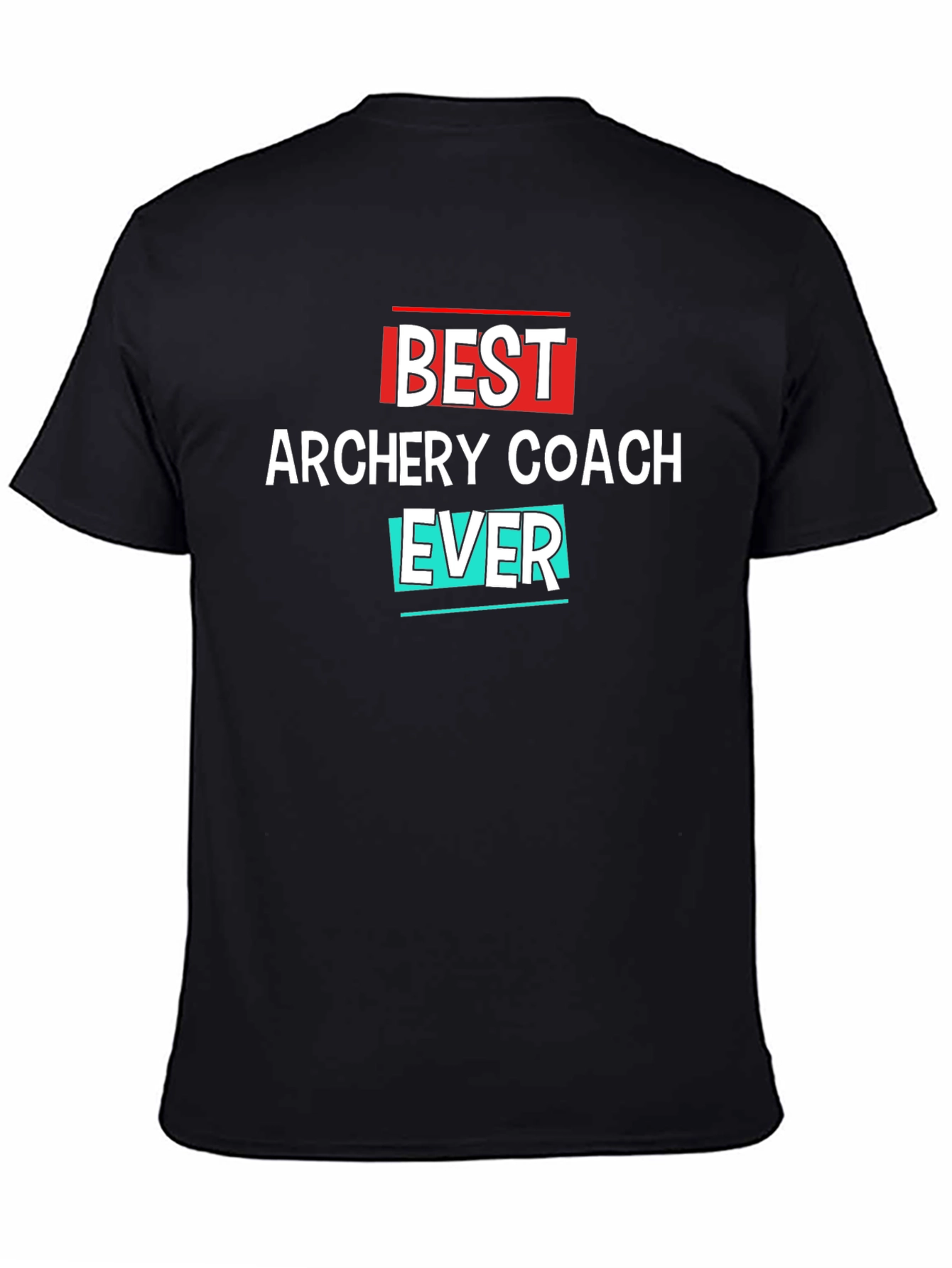 Black Best Archery Coach Ever T-Shirt view 4