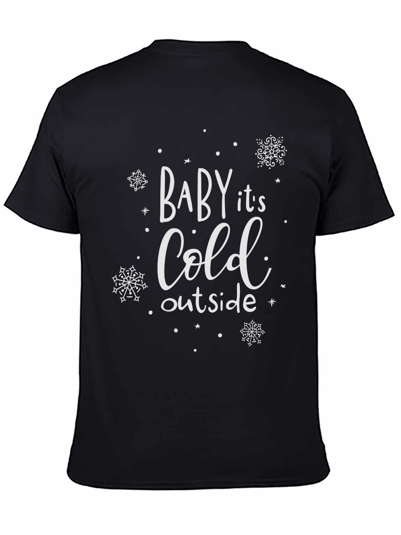 Black Baby It's Cold Outside Graphic Tee view 4