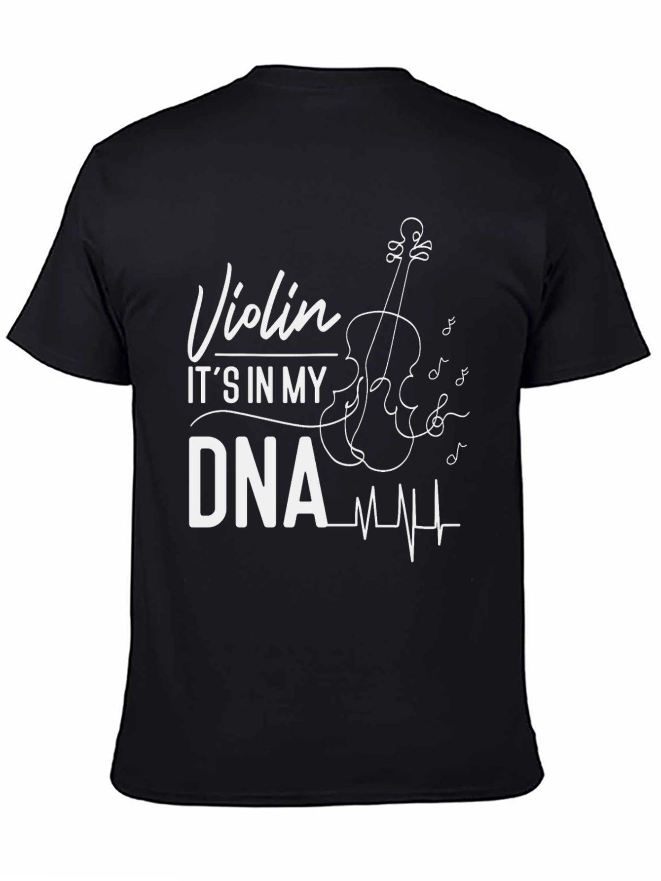 Black Violin DNA Black Graphic Tee - Musician Gift view 4