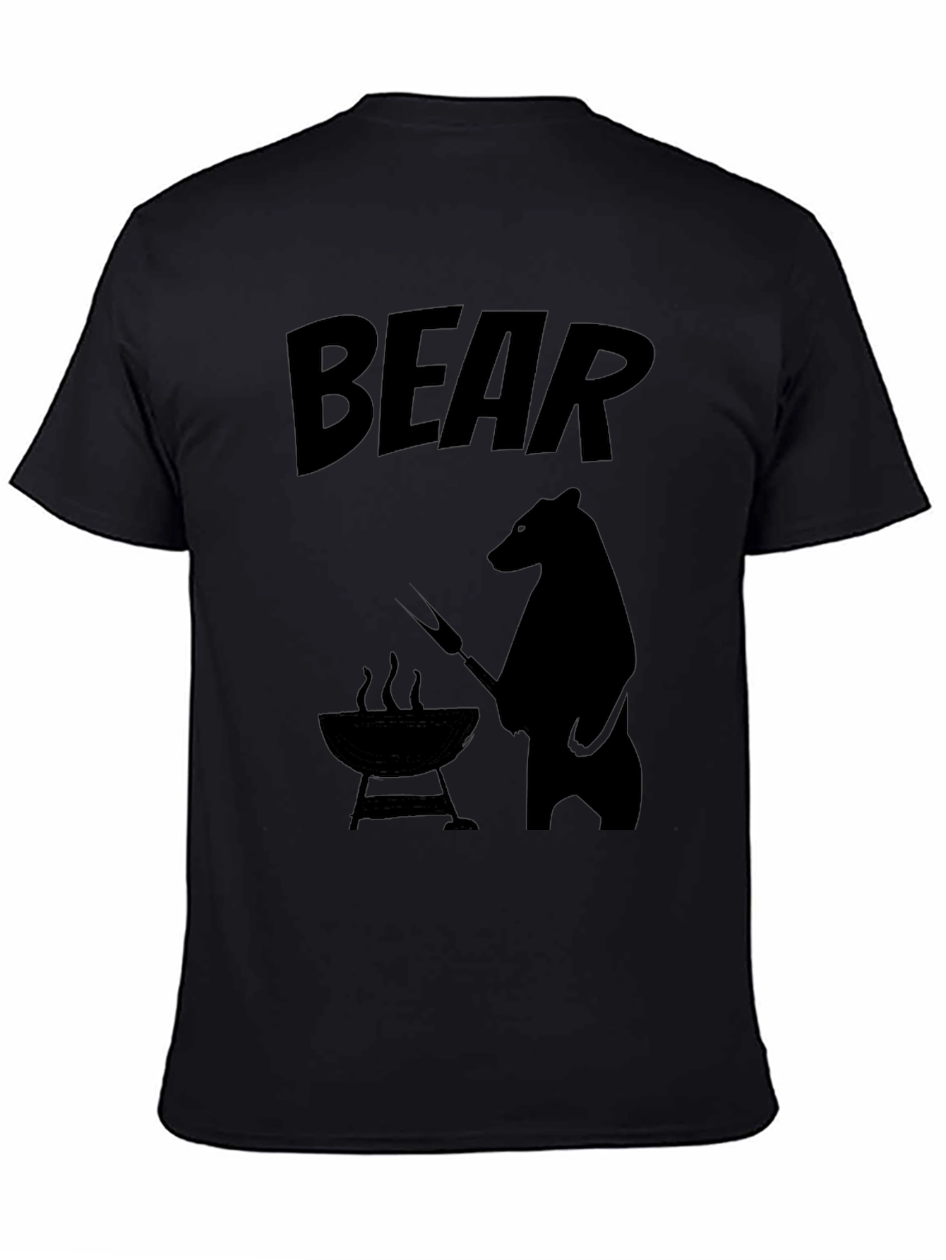 Black Bear BBQ T-Shirt - Funny Grilling Tee view 4
