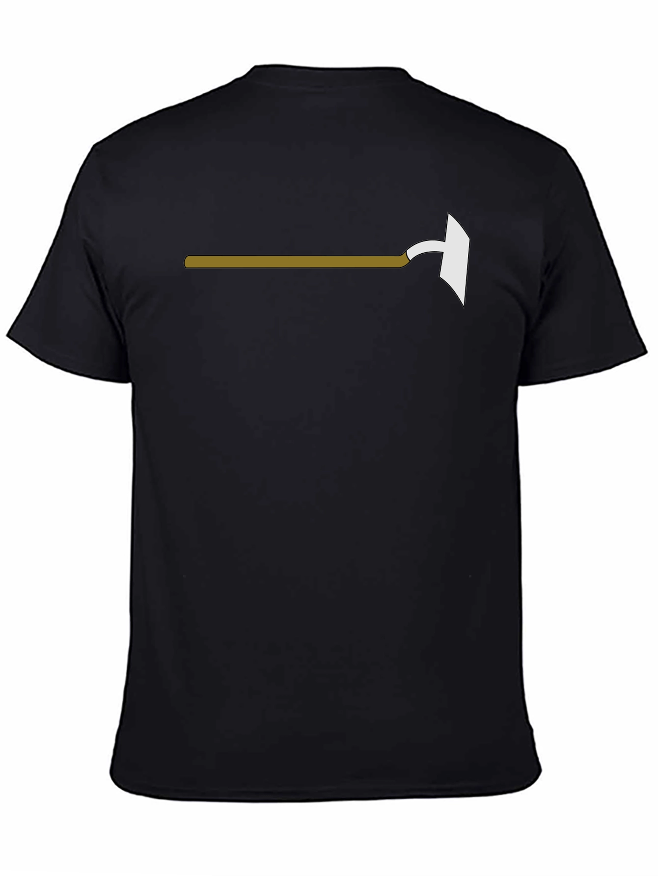 Black Axe Throwing Tee - Black Graphic T-Shirt view 4