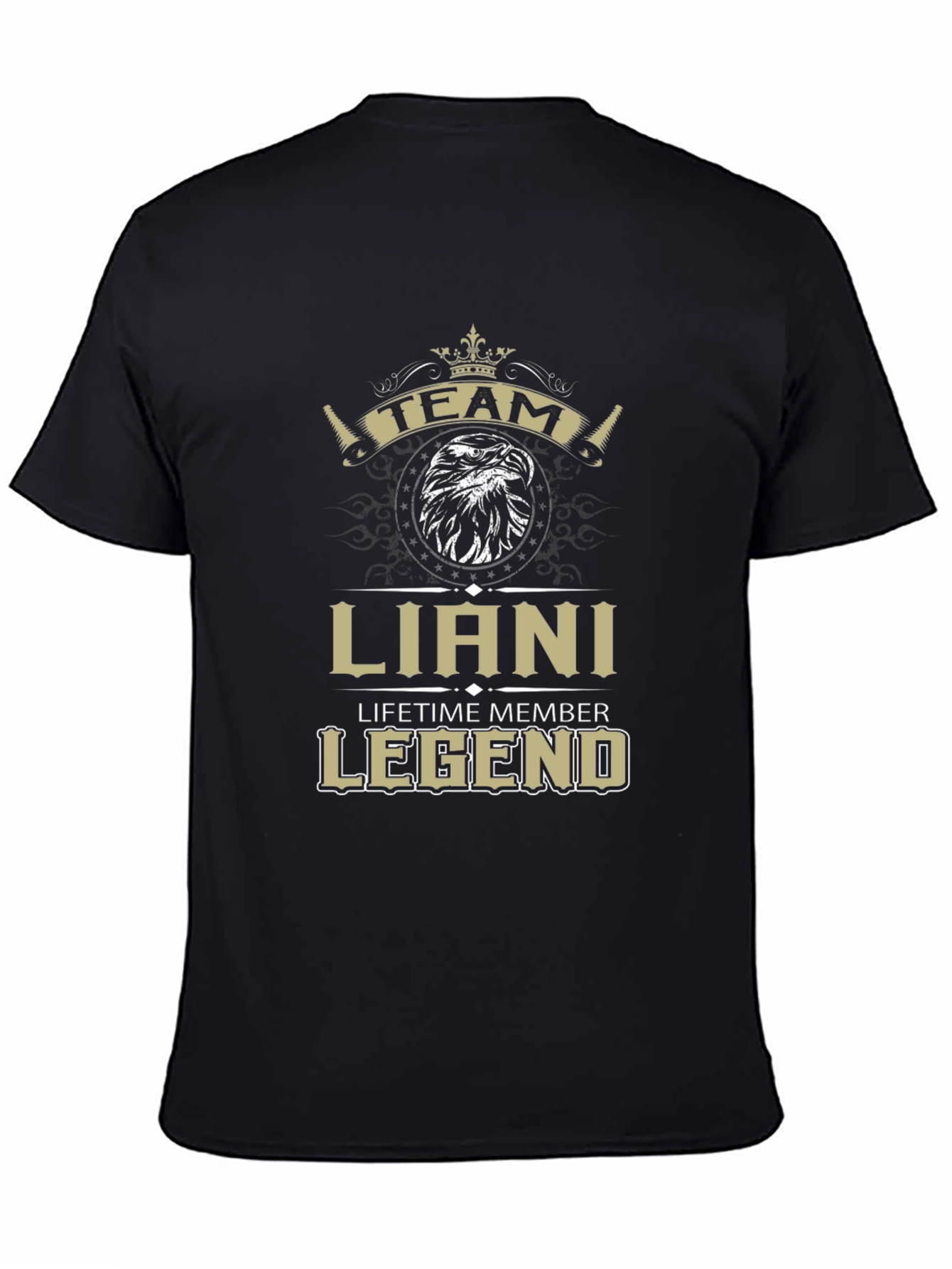 Black Liani Legend T-Shirt - Team Lifetime Member view 4